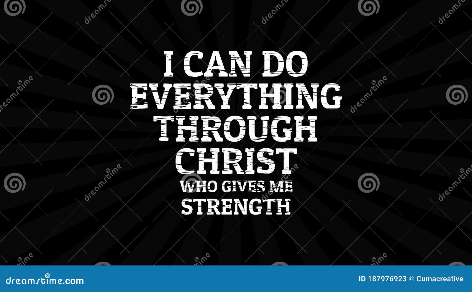 Bible Verse Desktop Wallpaper I Can Do Everything Through Christ Who Gives Me Strength Stock Vector Illustration Of Gospel Baptism 187976923