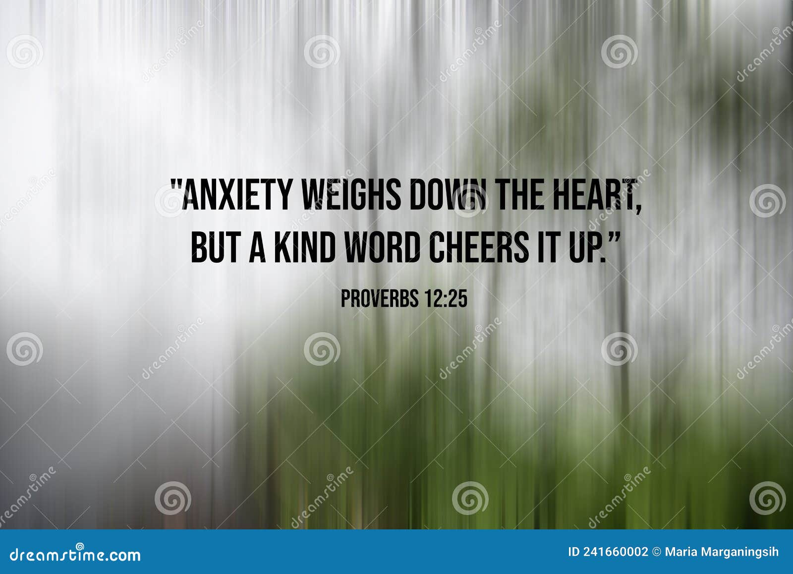 Bible Verse Inspirational Quote - Anxiety Weighs Down the Heart ...