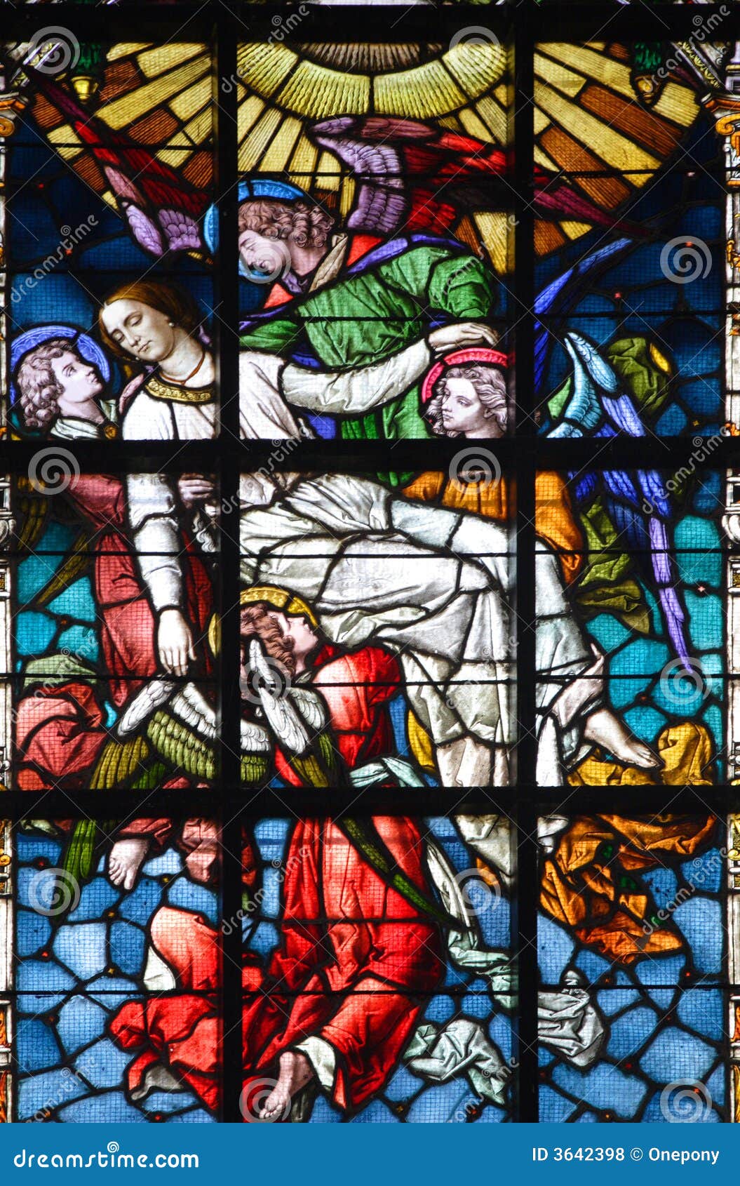 Biblical Stained Glass Royalty Free Stock Photos Image 3642398