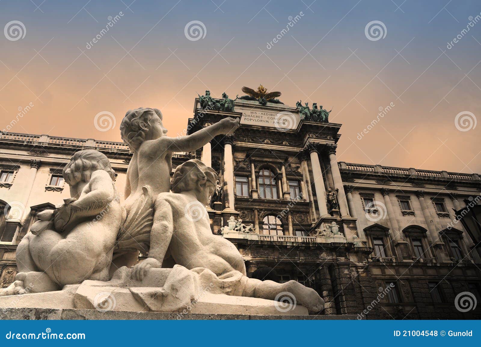 Biblioteca universal dos imperadores de Habsburgo em Viena, parte traseira