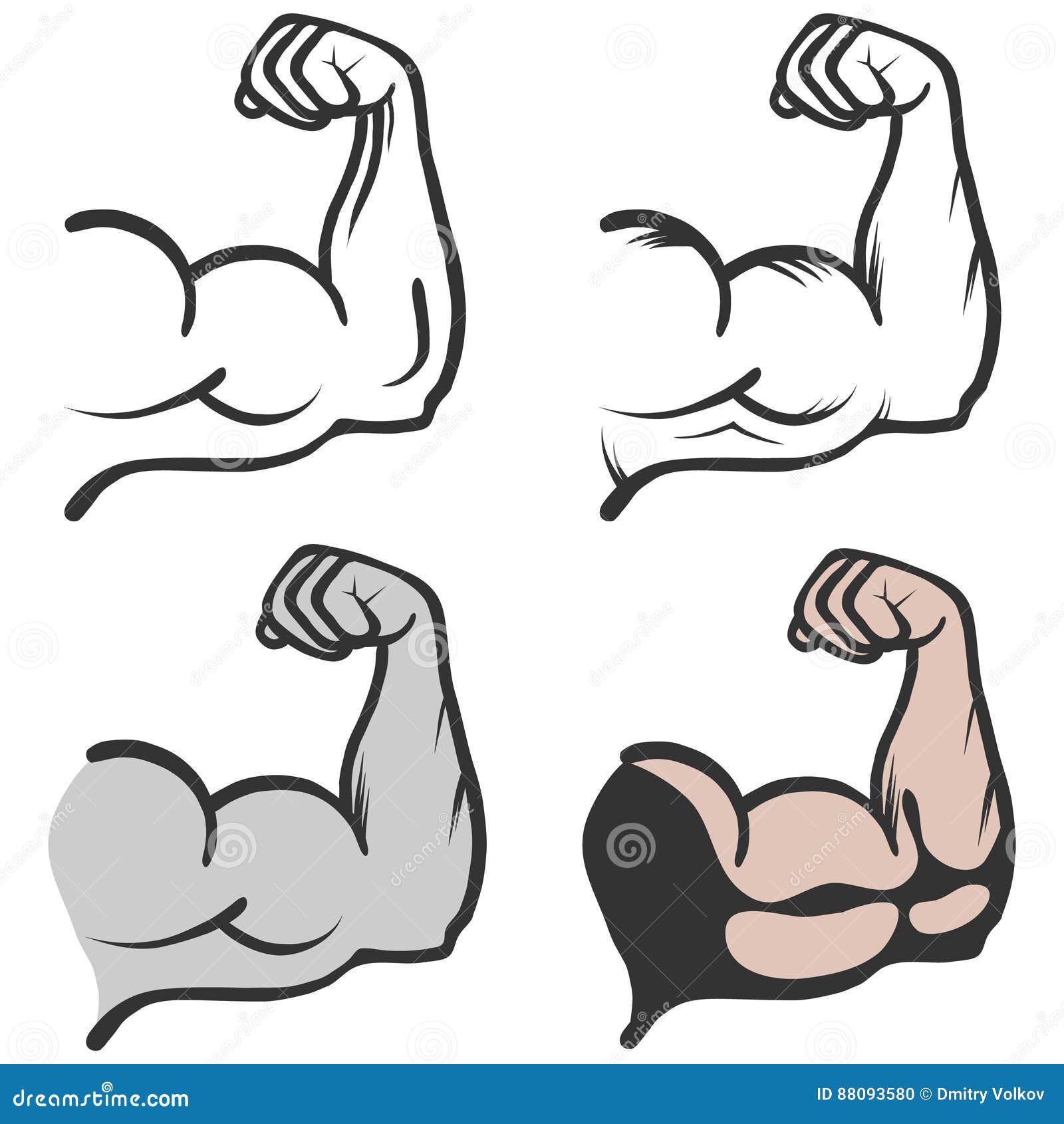 Muscle Icon - Download in Flat Style