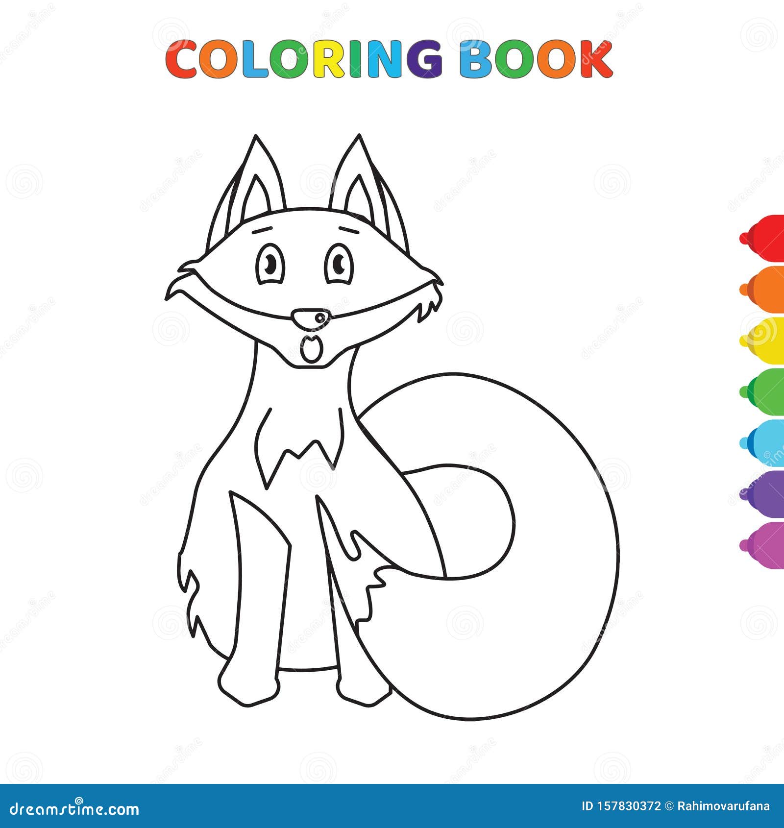 Vetores e ilustrações de Raposas colorir para download gratuito