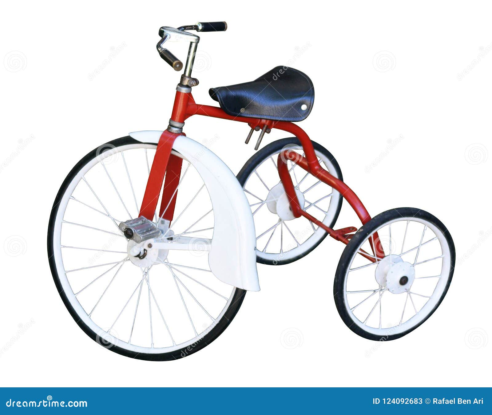 Bici Vieja Del Triciclo Del Bebé Aislada En El Fondo Blanco Imagen de archivo - Imagen de bebé, brillante: 124092683