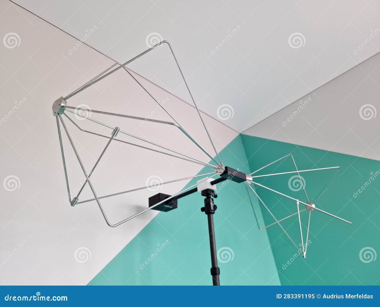 Biconical EMC Antenna for Testing Stock Image Image of