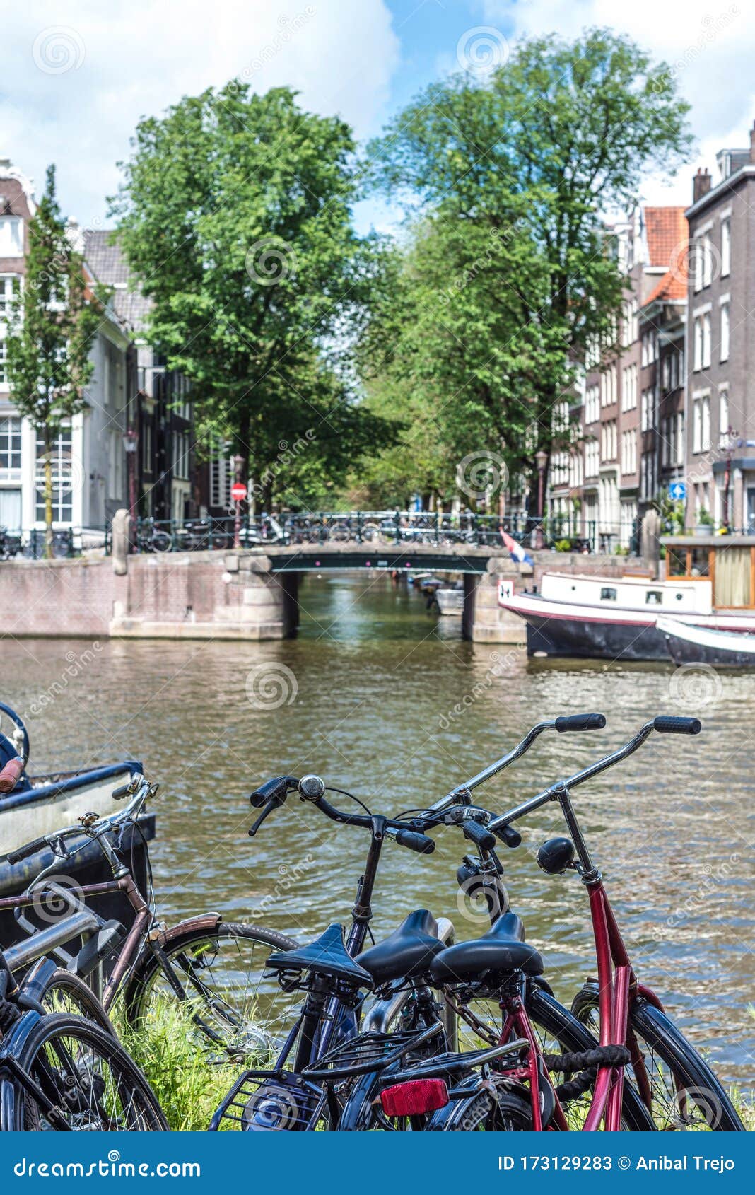Bicycle in Amsterdam, Netherlands Stock Image Image of architecture, capital 173129283