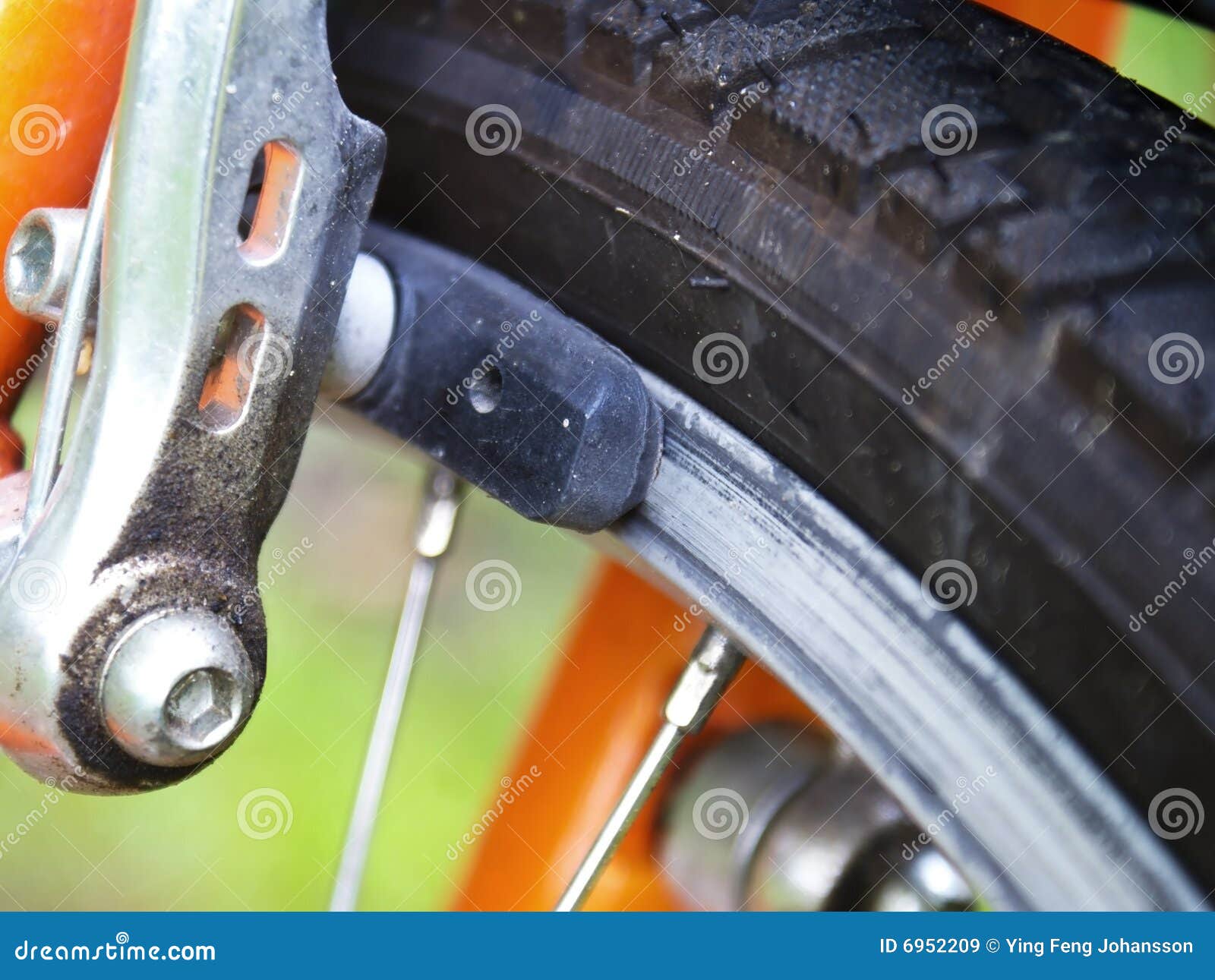Bicycle brake stock image. Image of swirl, brake, focus 6952209