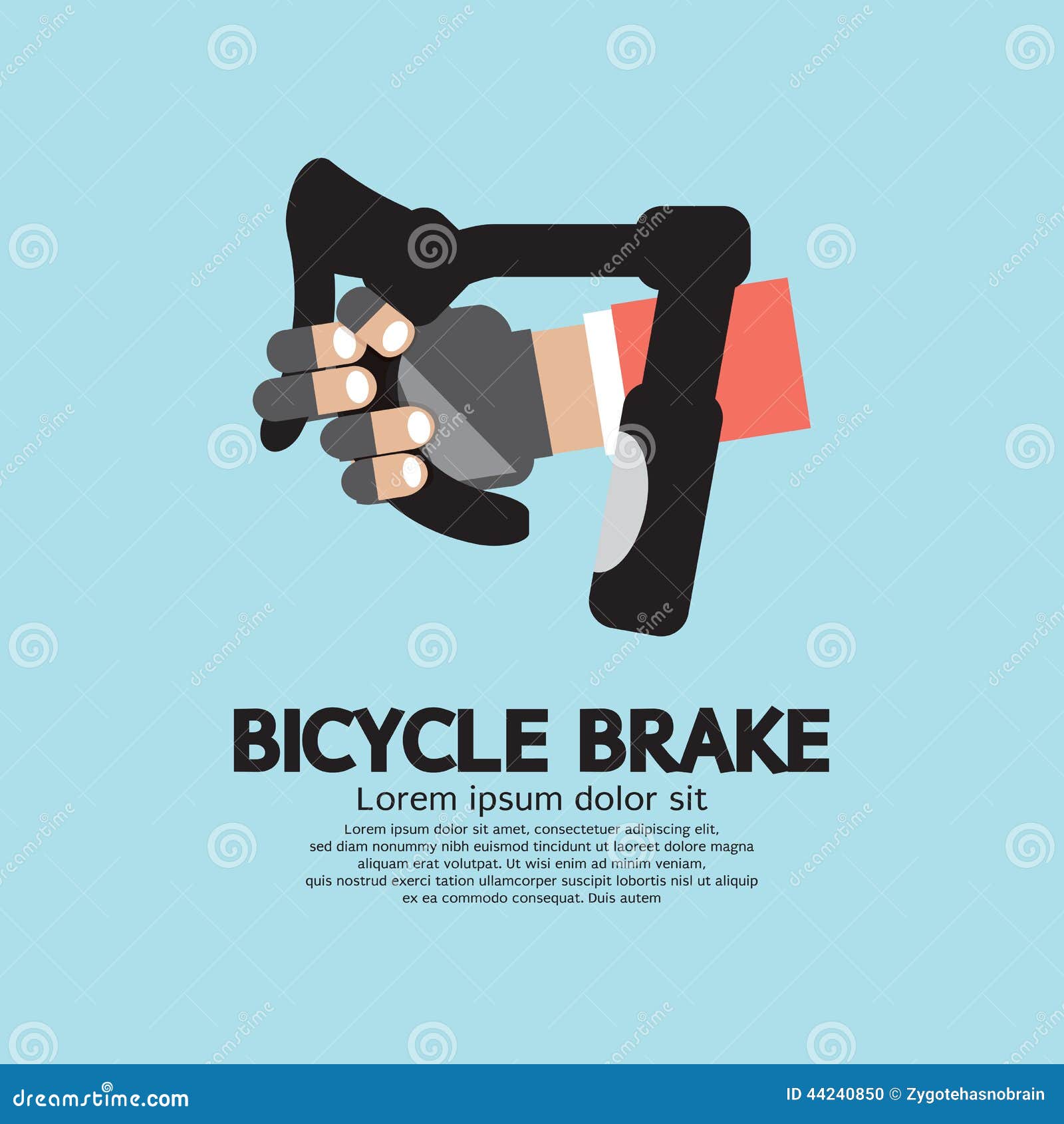 Bicycle Brake stock vector. Illustration of machine, bicycle 44240850