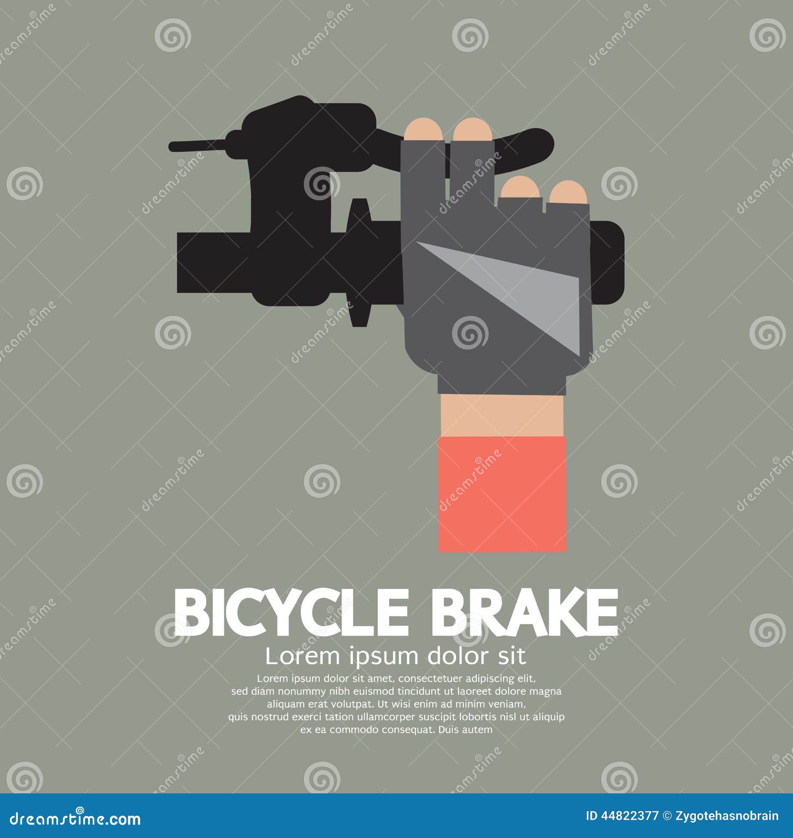Bicycle Brake stock vector. Illustration of hydraulic 44822377