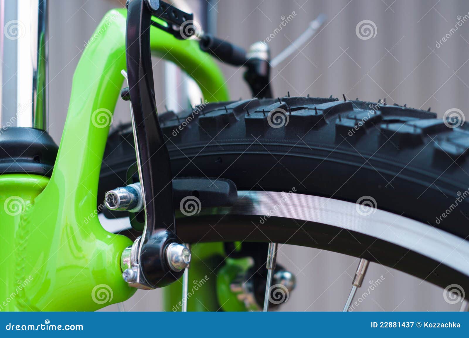 Bicycle brakes stock image. Image of outdoors, tire, closeup 22881437