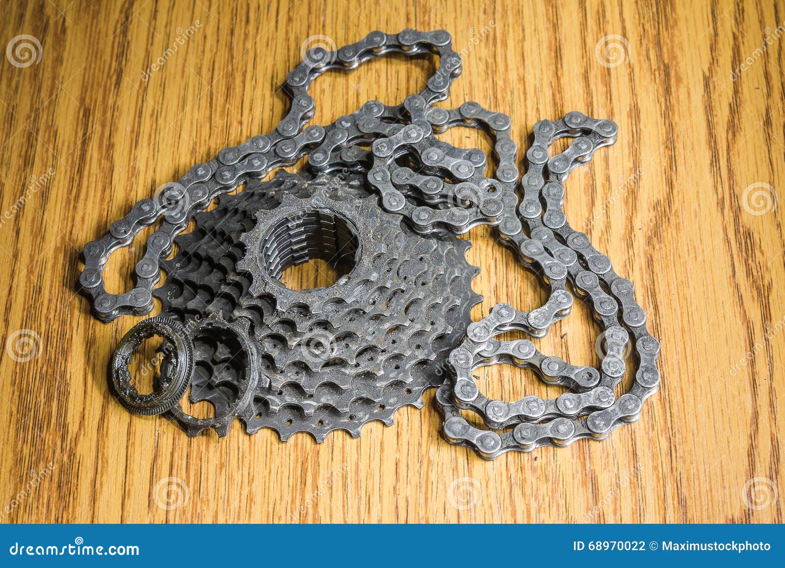 Bicycle cassette stock photo. Image of chainset, fixing 68970022