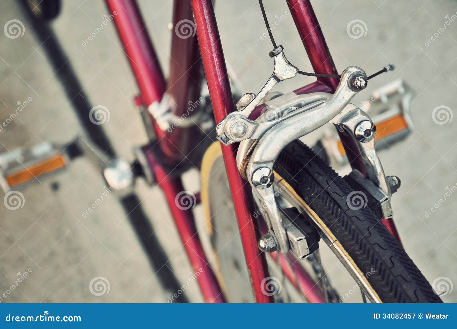 Bicycle centerpull brake stock image. Image of bike 34082457