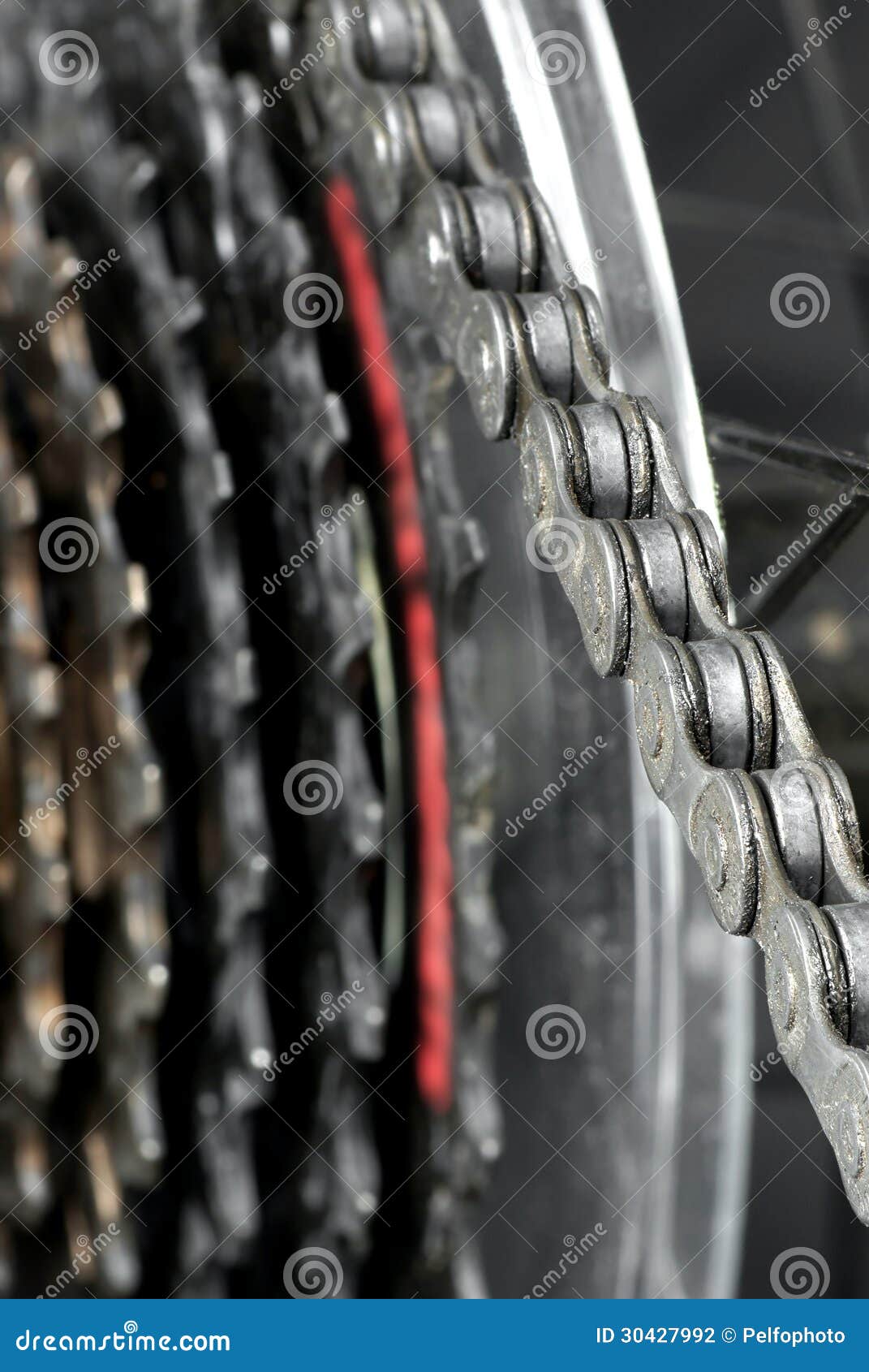 Bicycle chain. stock photo. Image of bicycle, closeup 30427992