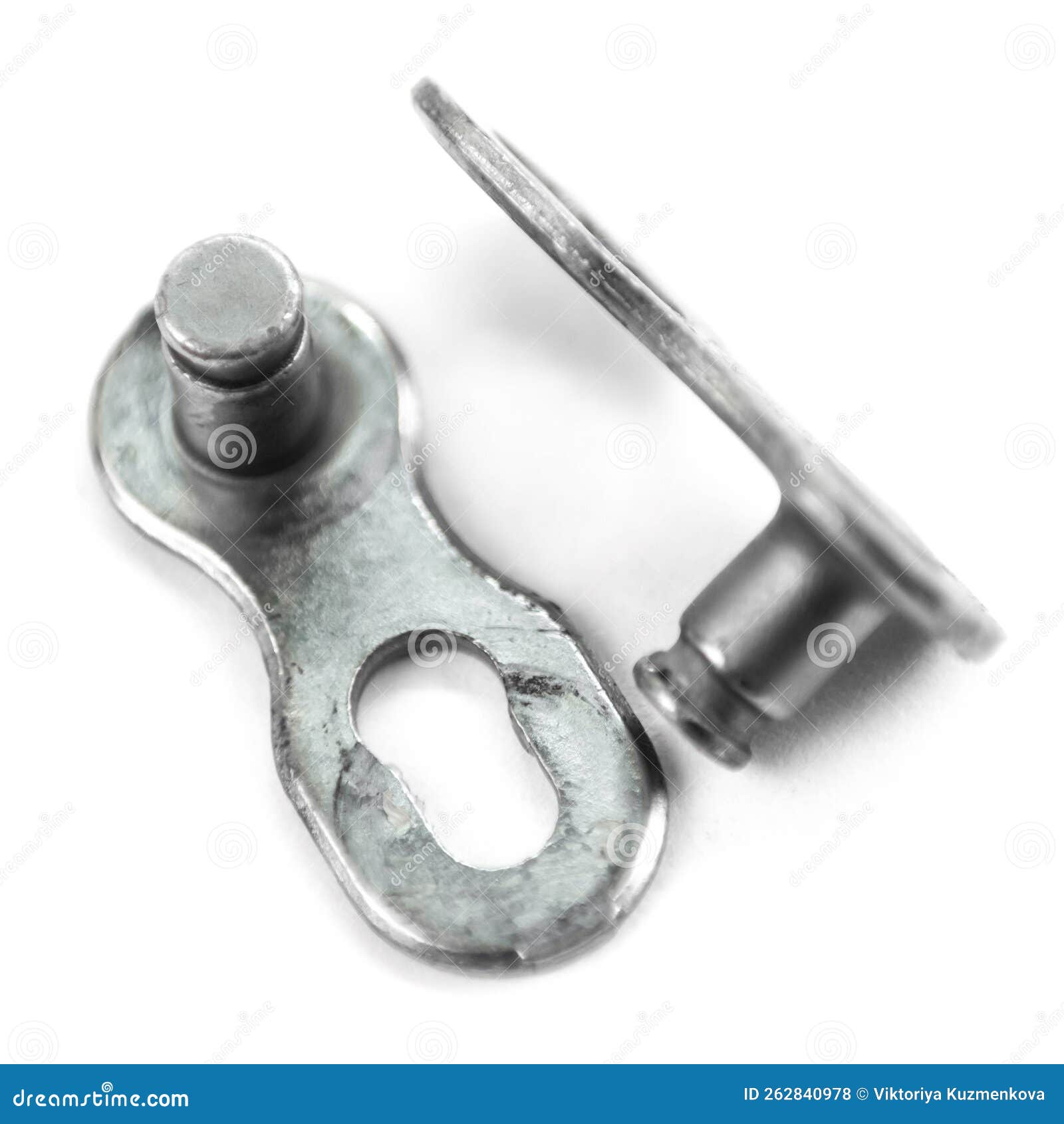Bicycle Chain Lock. Closeup Stock Photo Image of industrial, metallic