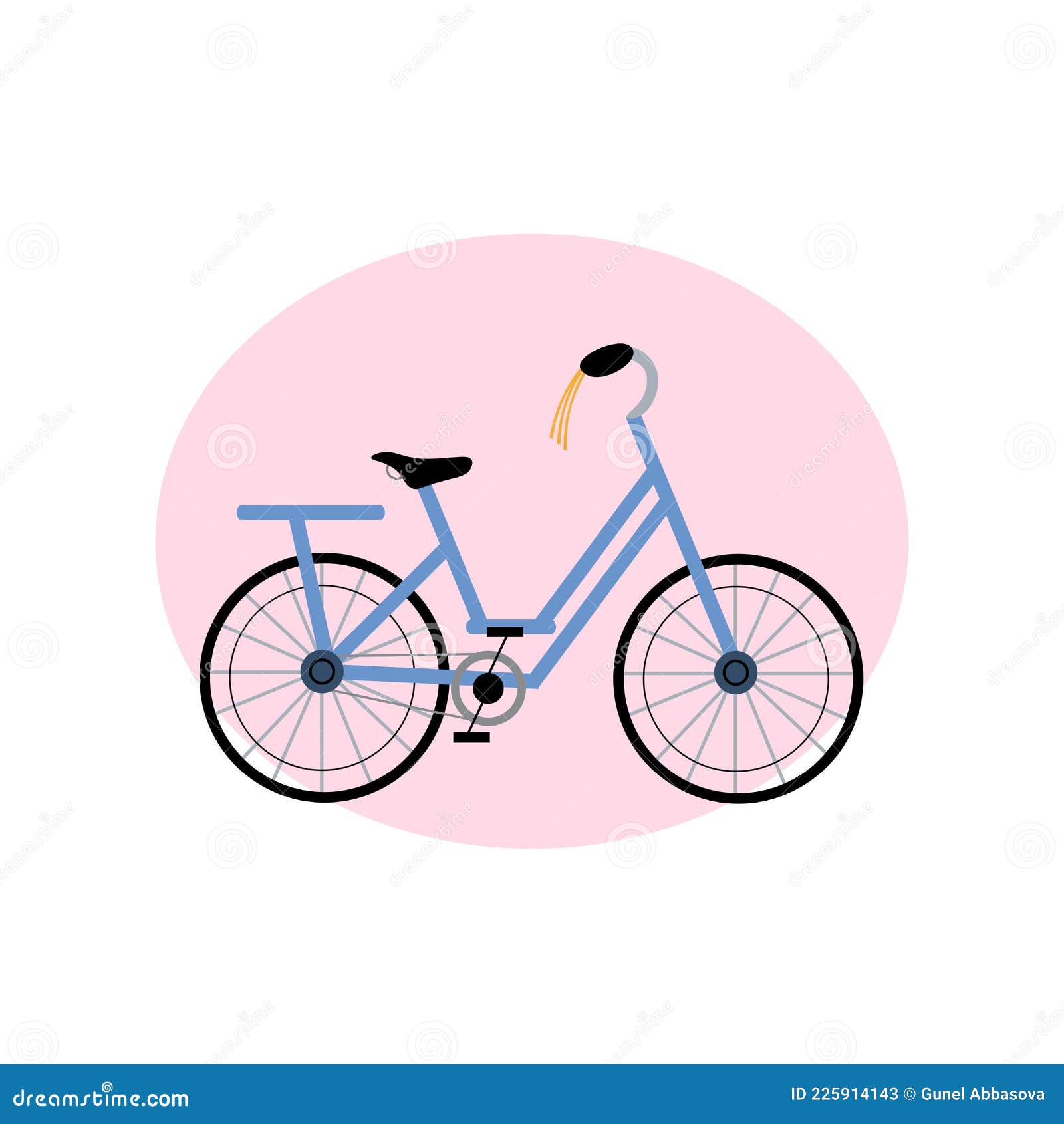 Bicycle Clipart. Bicycle Vector Clipart Stock Vector Illustration of