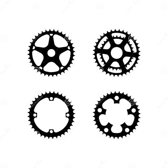 Bicycle Crank Vector Collection Stock Vector - Illustration of gear