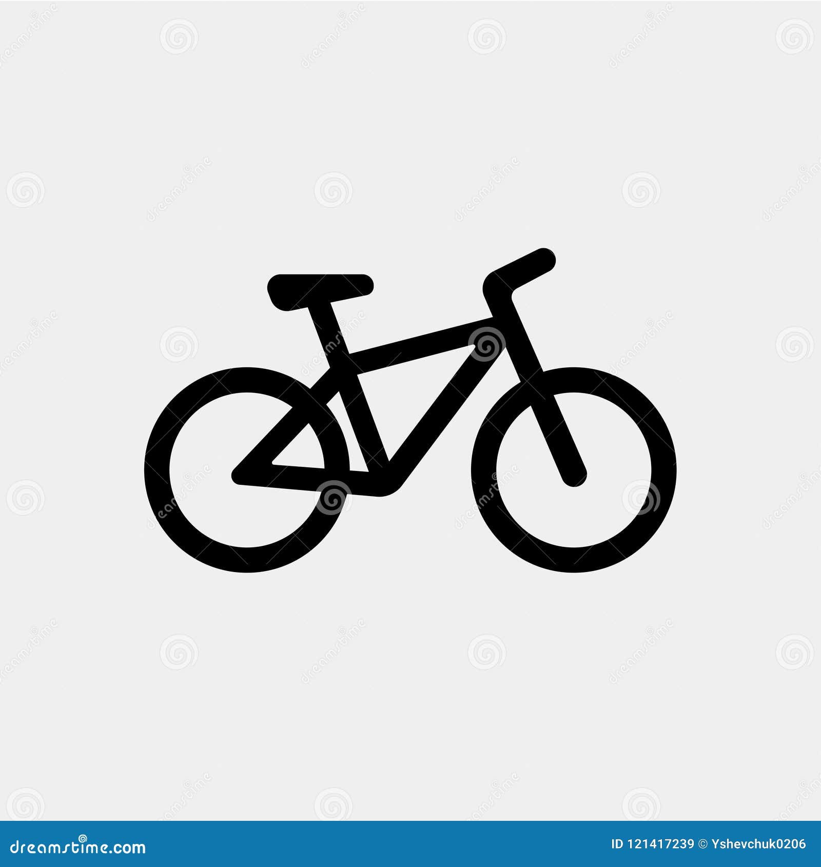 Bicycle, Cycle, Bike Sign Gray Background. Vector Illustration ...