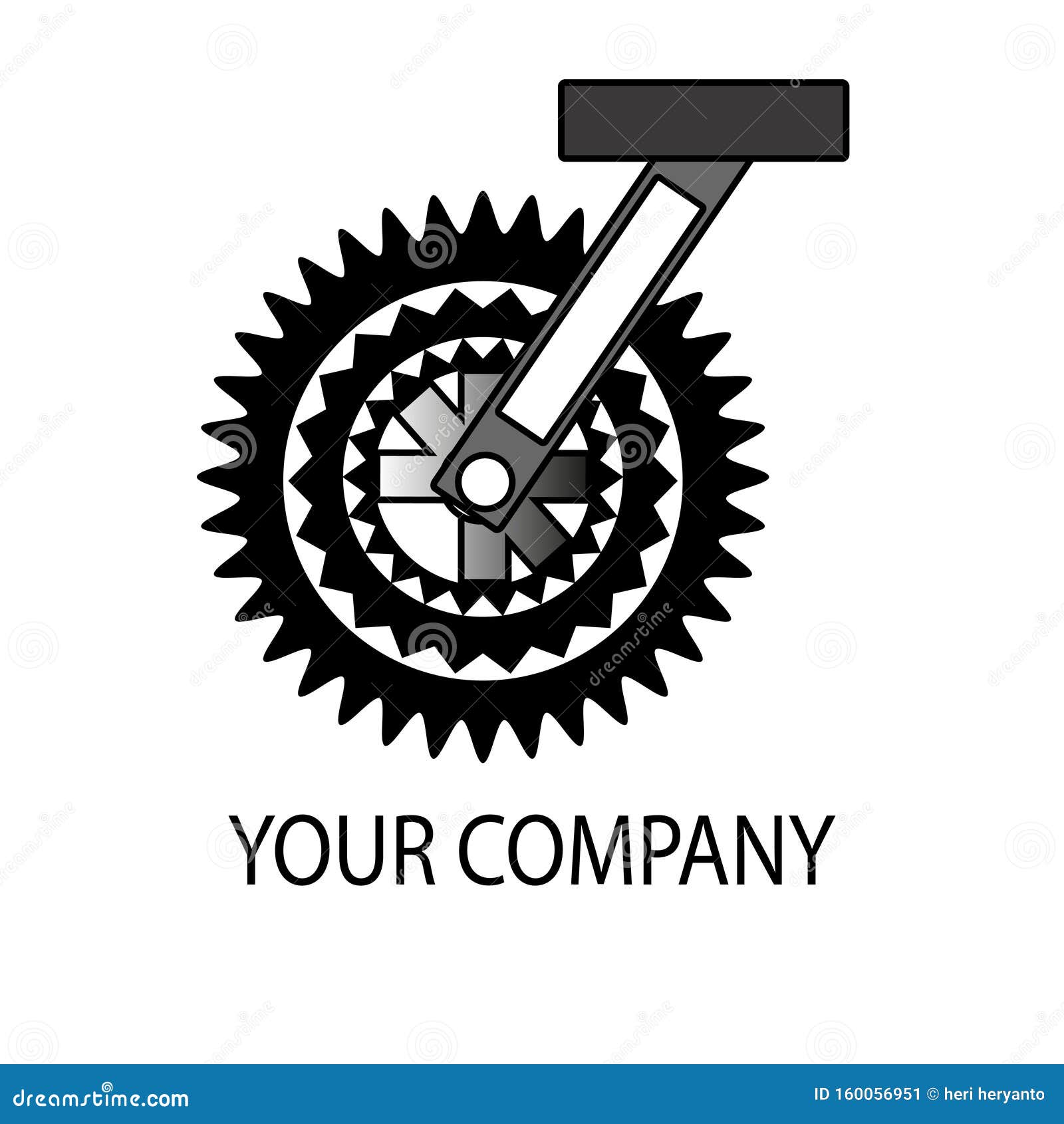 Bicycle Gear. Gear Vector Illustration. Stock Illustration
