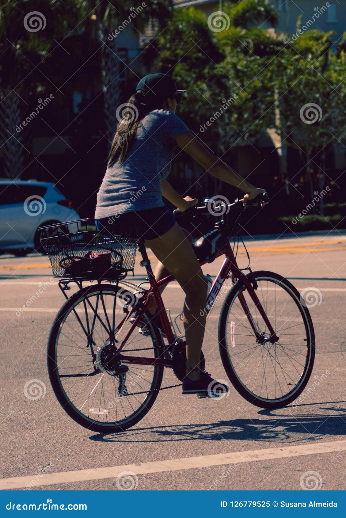 girls push along bike