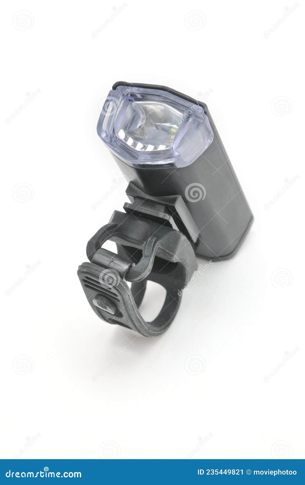 Bicycle Headlights on White Background Stock Image Image of shiny