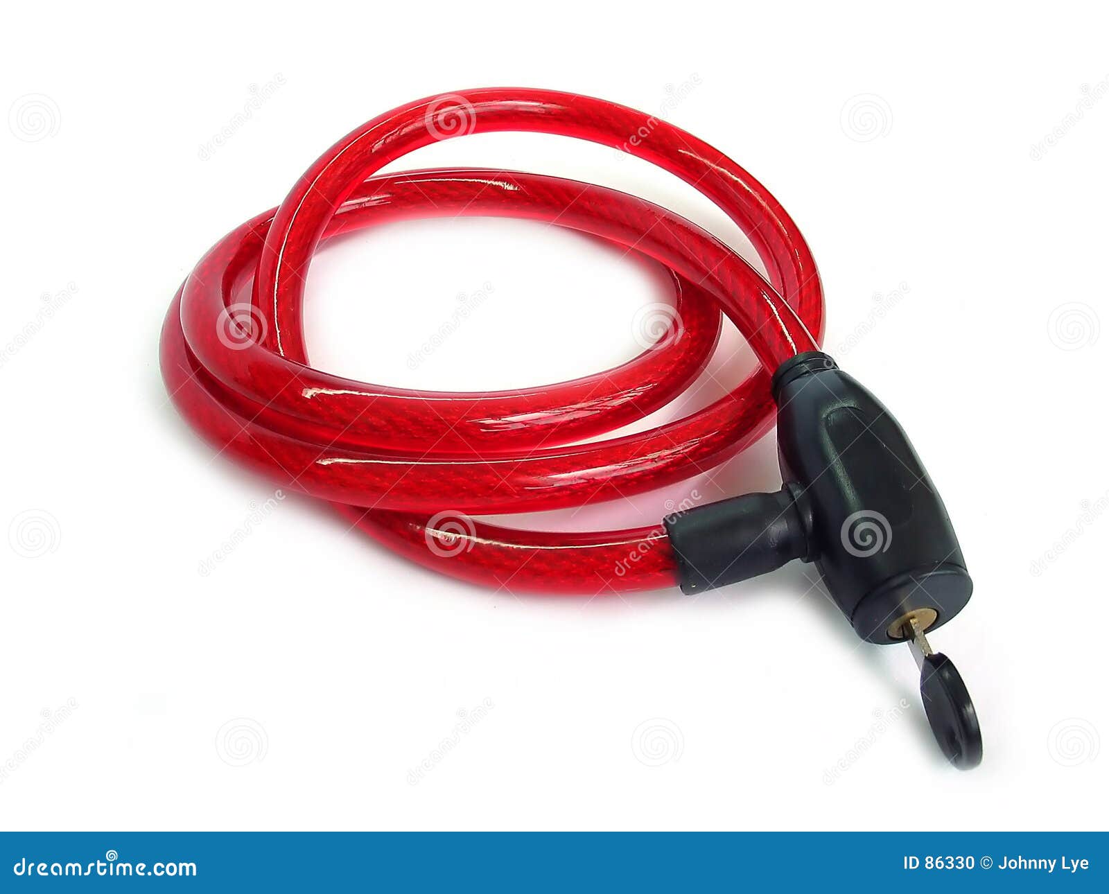red bike lock