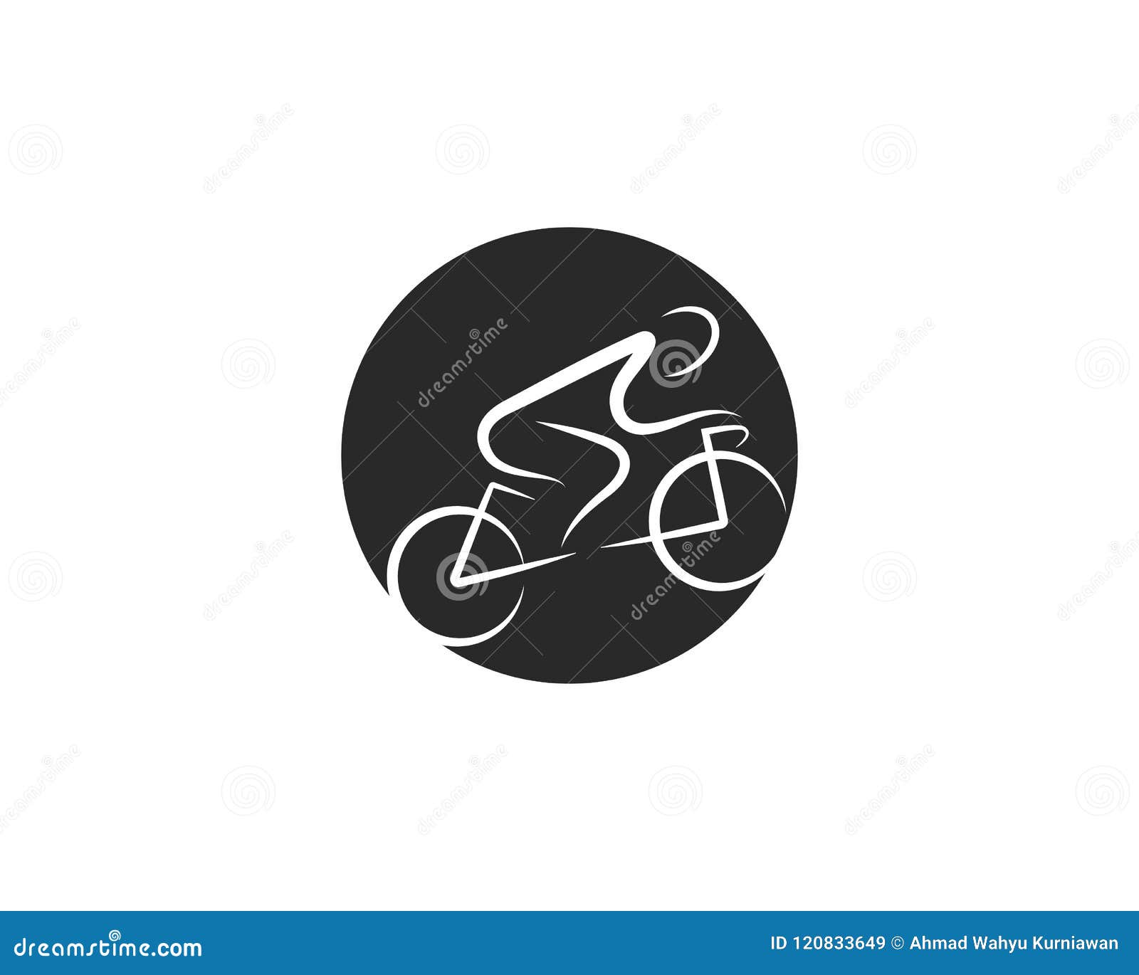 Bicycle logo vector stock vector. Illustration of white 120833649