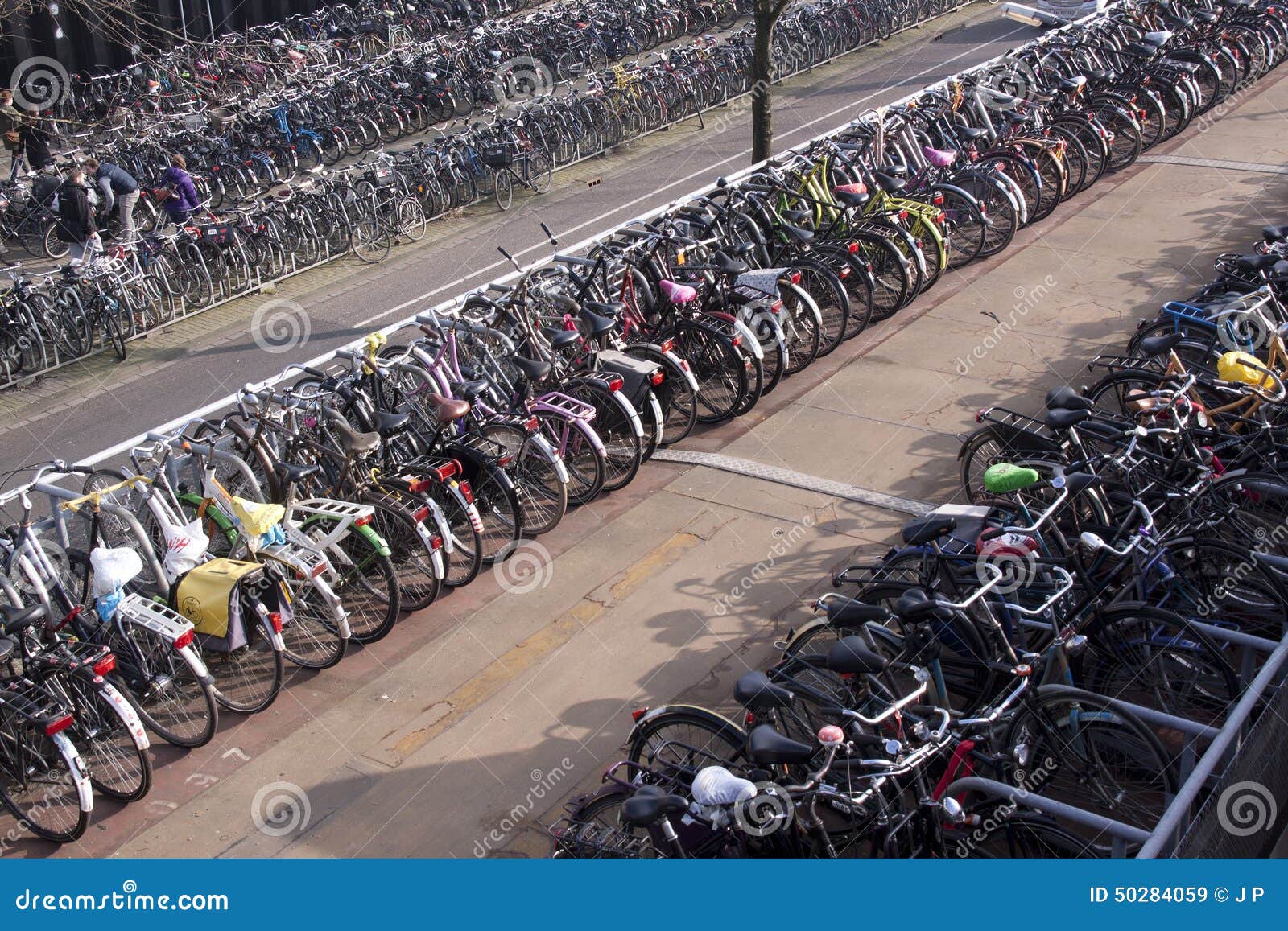 Bicycle Parking in Amsterdam Editorial Stock Image Image of health