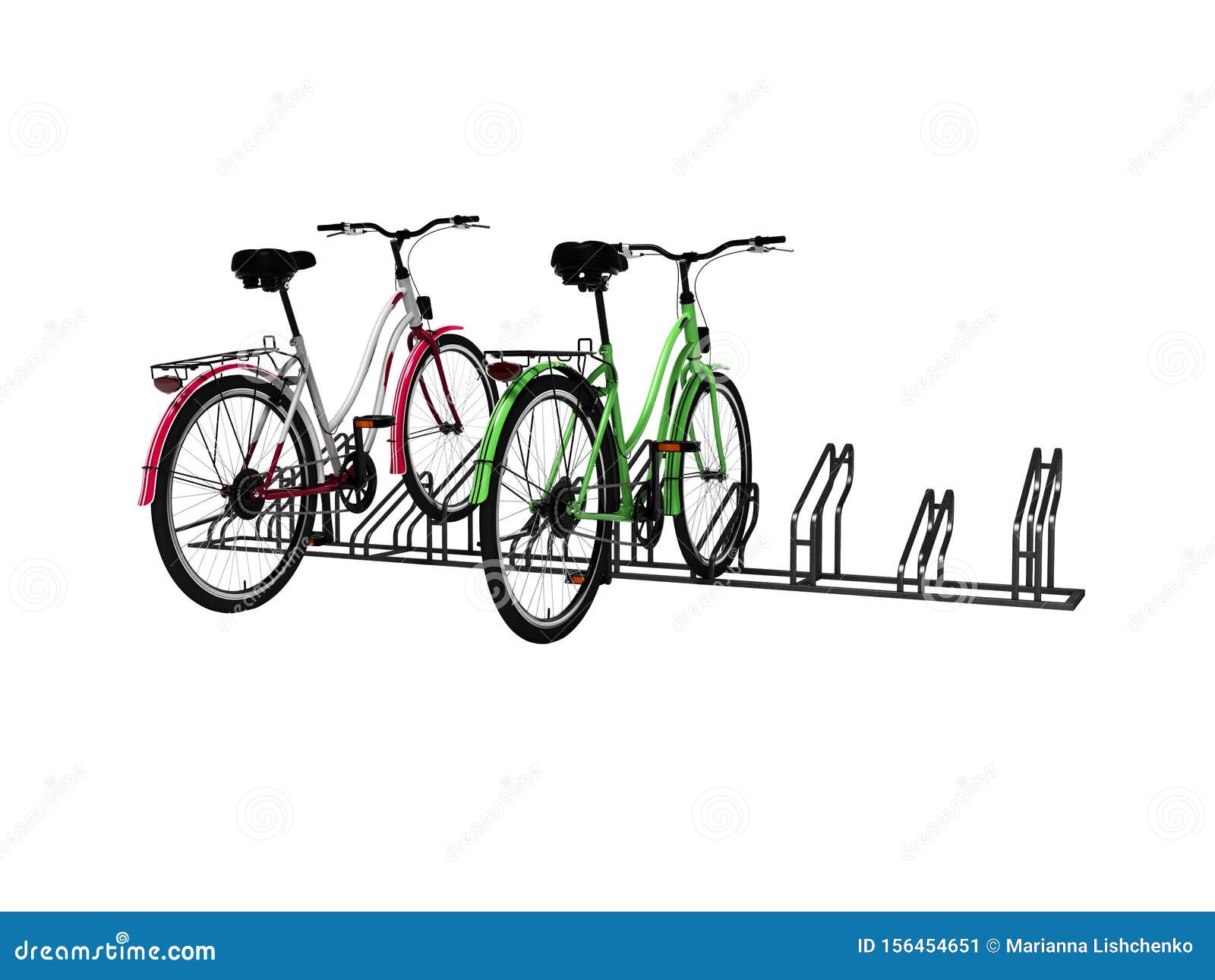 two bicycles