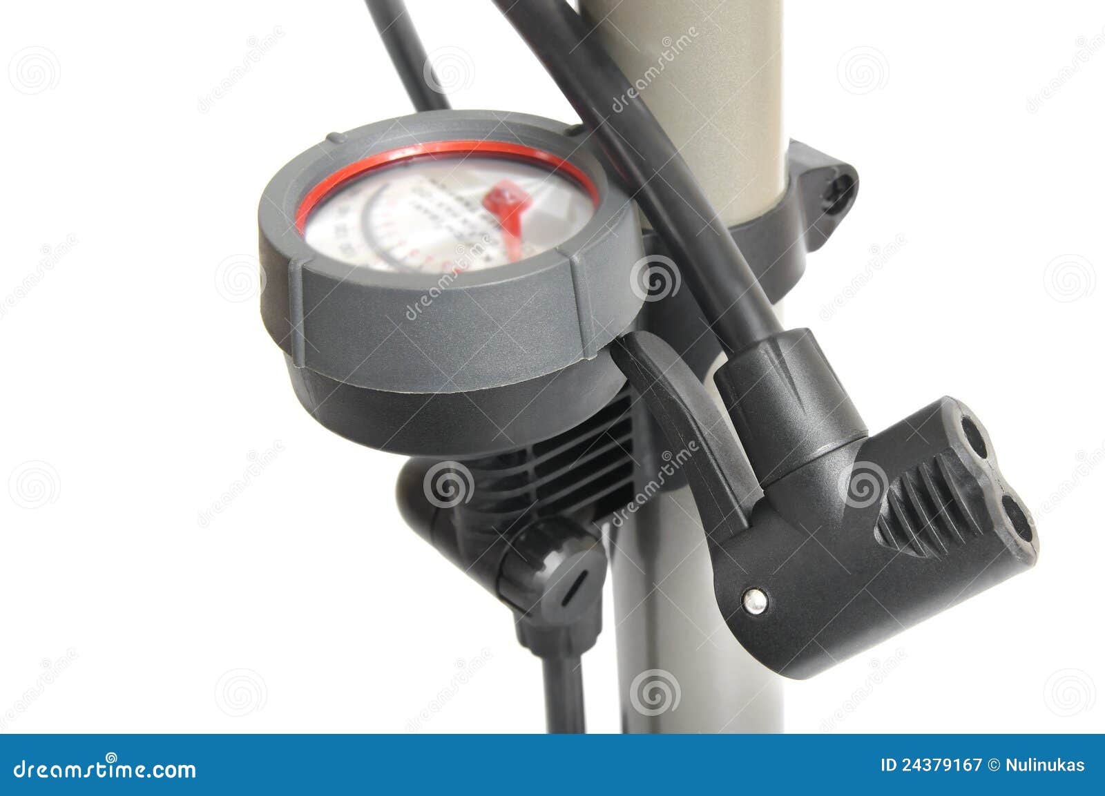 Bicycle Pump Gauge stock image. Image of accessory, background 24379167