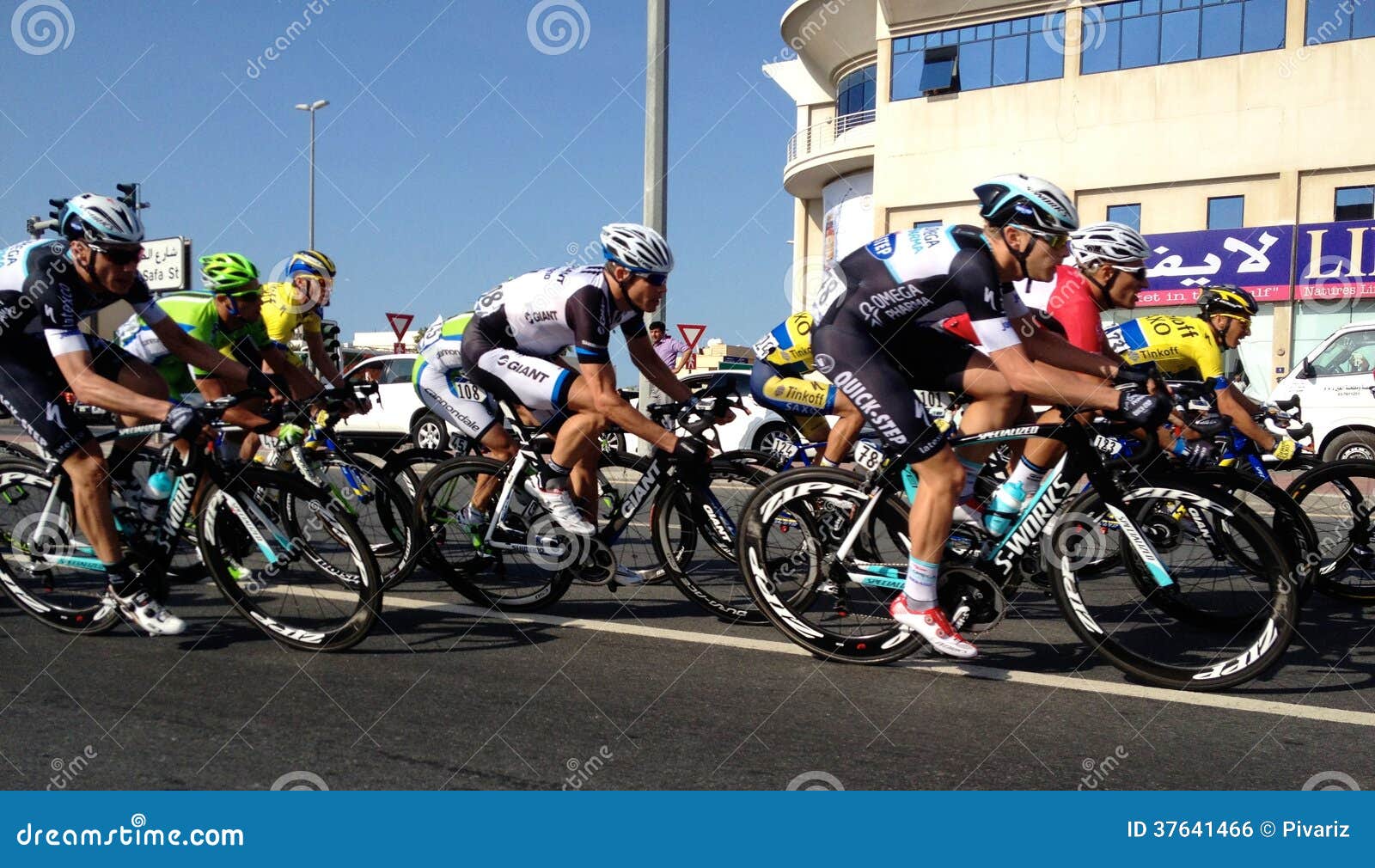 Bicycle racing dubai editorial photo. Image of exercise 37641466