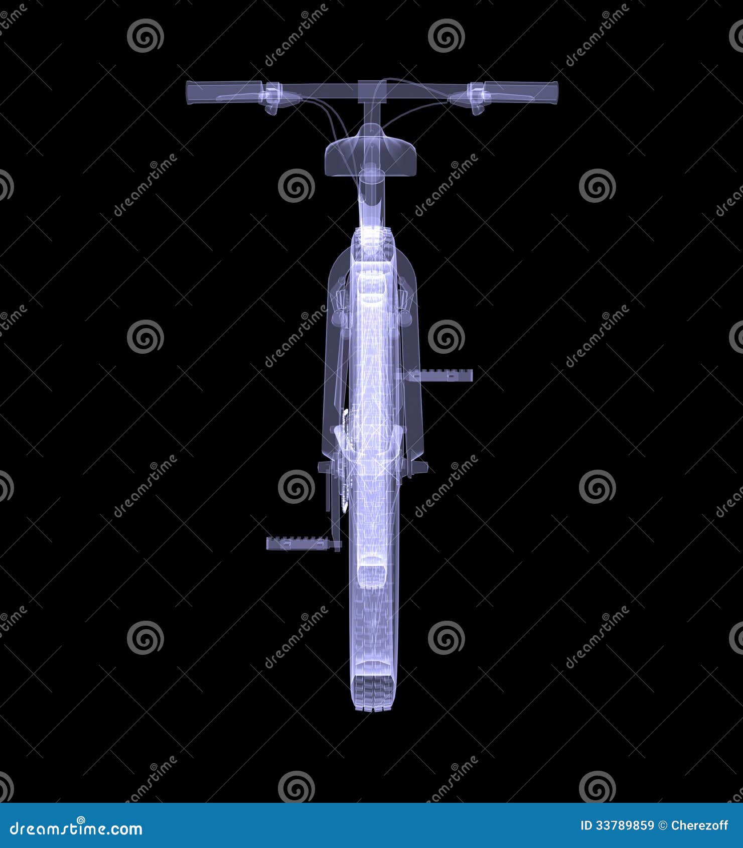 Bicycle. the Xray render stock illustration. Illustration of bike