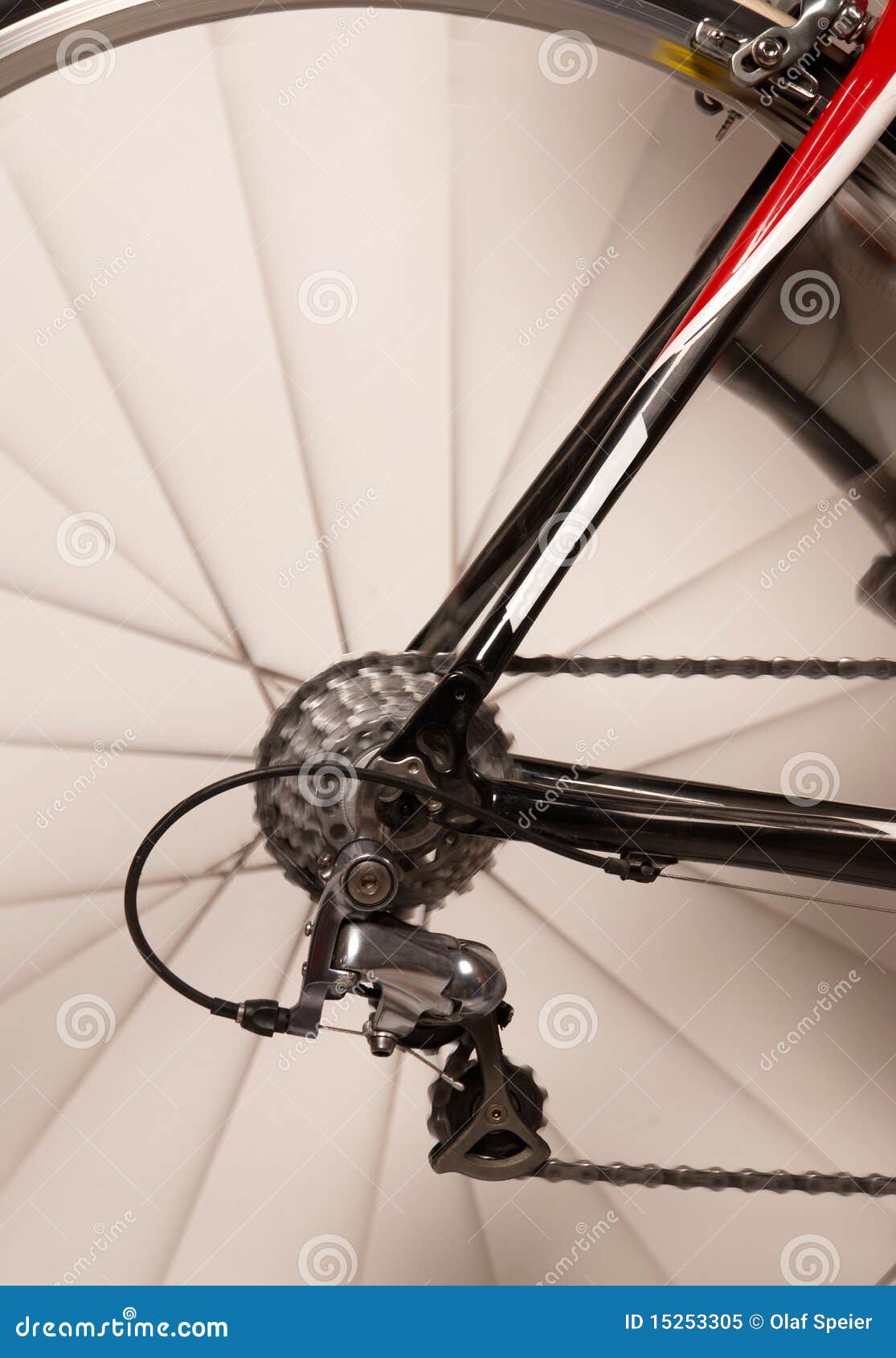 Bicycle Rear Wheel in Motion Stock Image Image of shift, pedal 15253305
