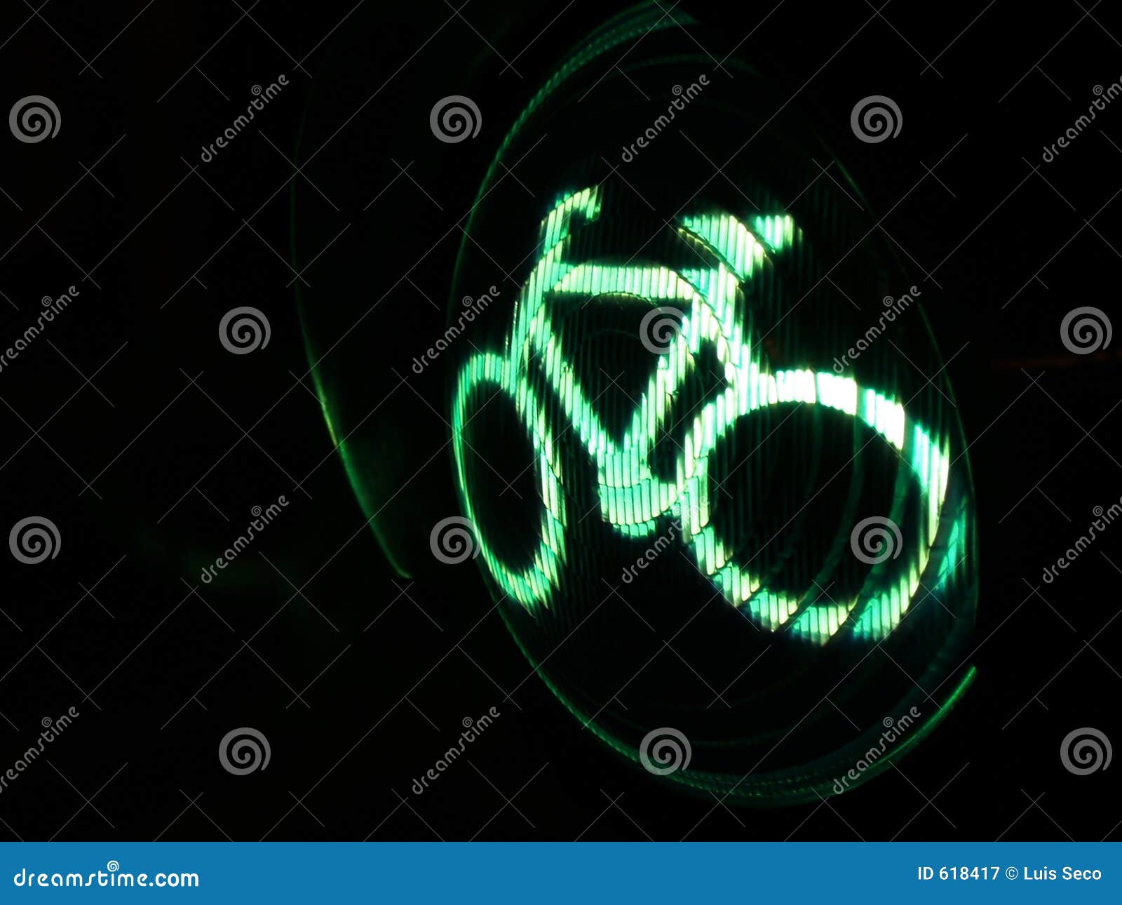 Bicycle sign stock image. Image of lights, sign, chain 618417