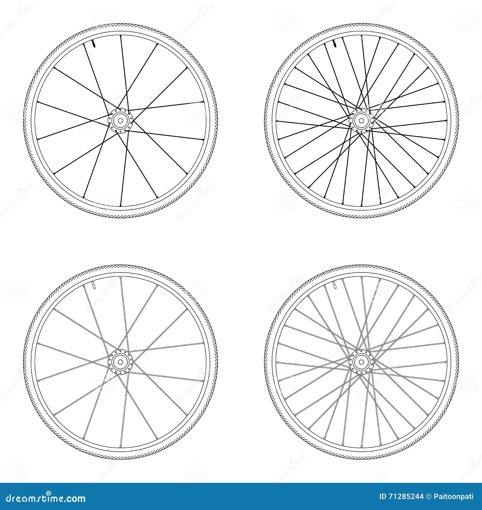 Bicycle Wheel Spoke Patterns