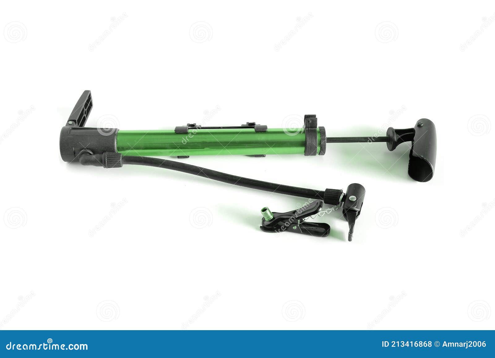 Bicycle Tire Pump Manual Air Pump Against Stock Photo Image of