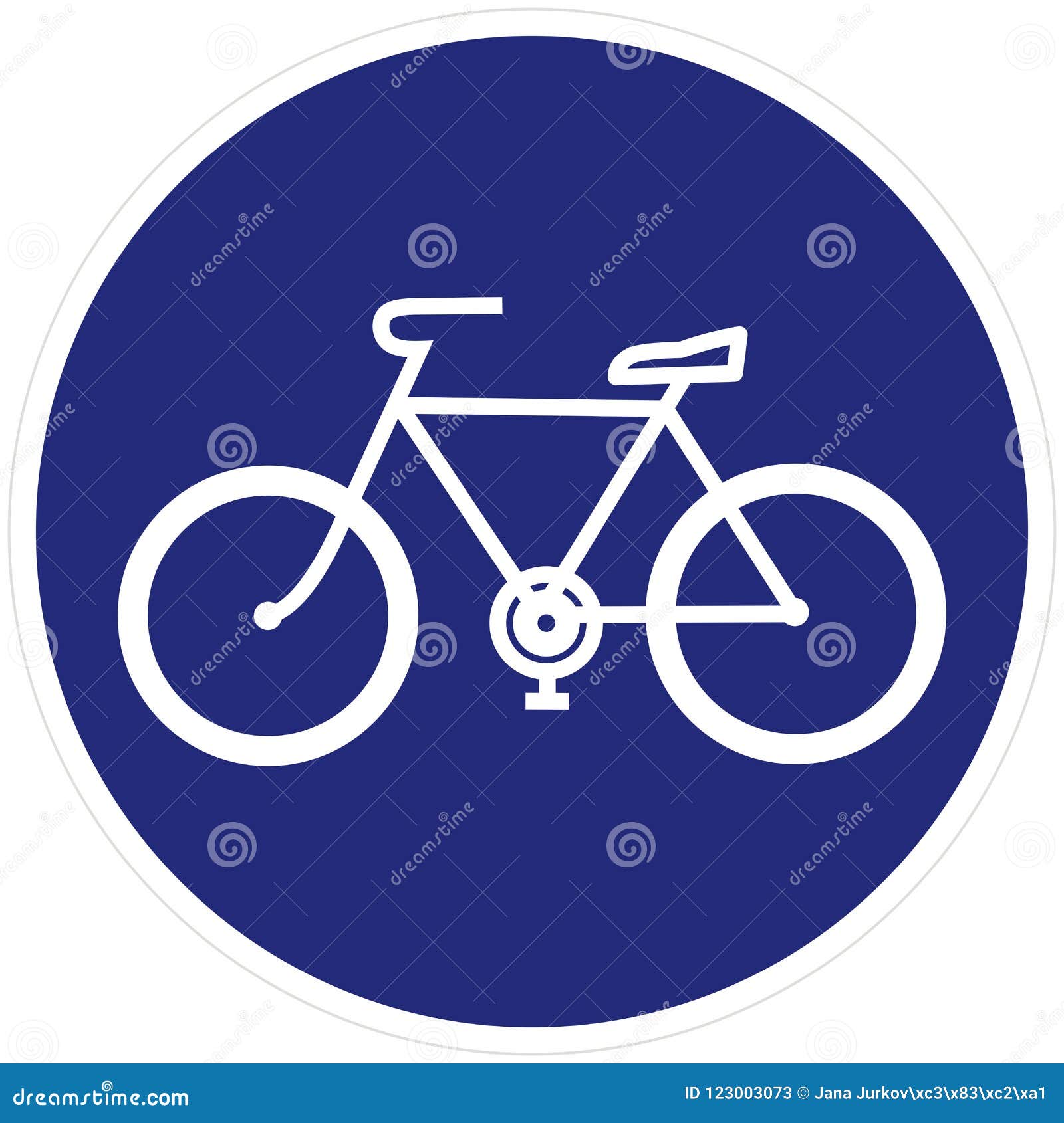 Download Bicycle Trail, Path, Road Sign, Blue Frame, Vector Icon ...