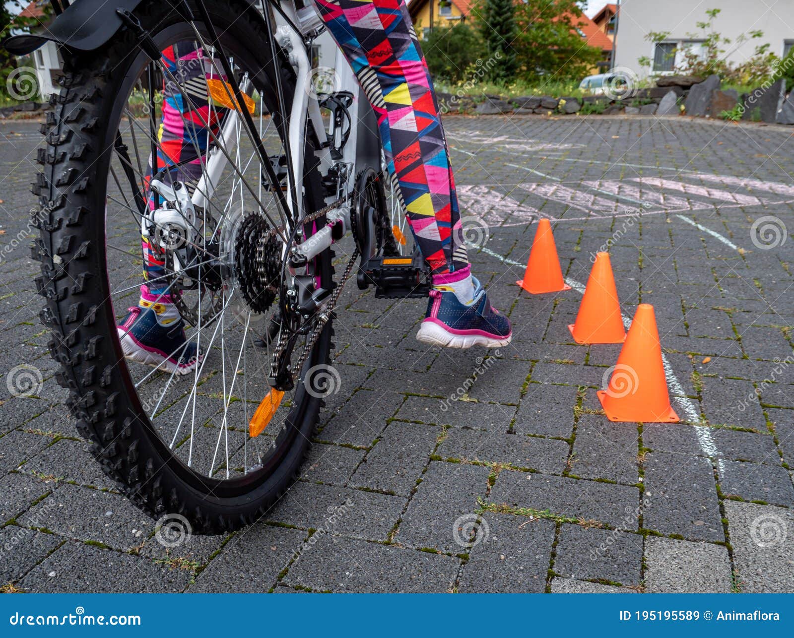 Bicycle Training in Primary School Stock Image Image of cycling