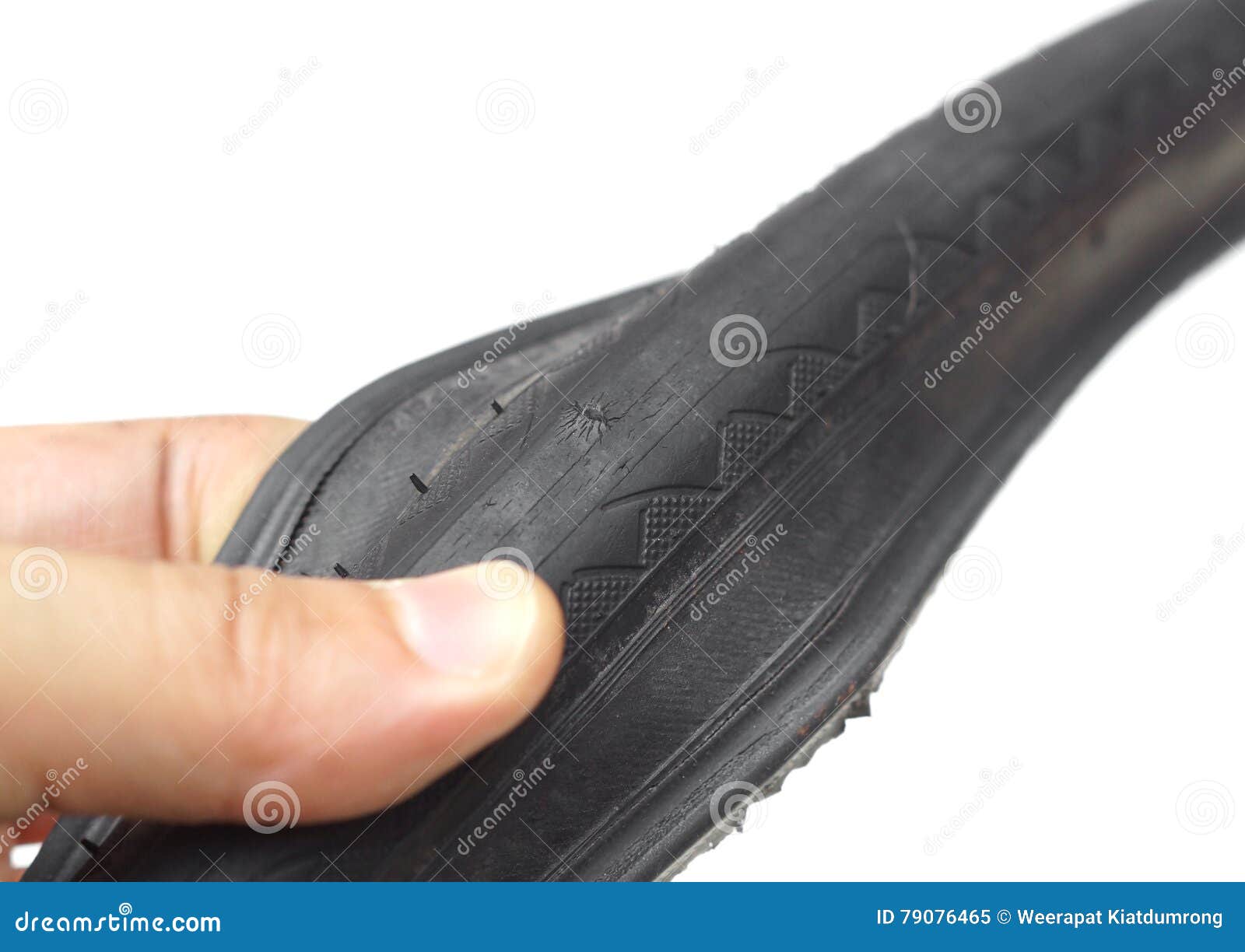 Bicycle tyre puncture stock image. Image of rubber, studio 79076465