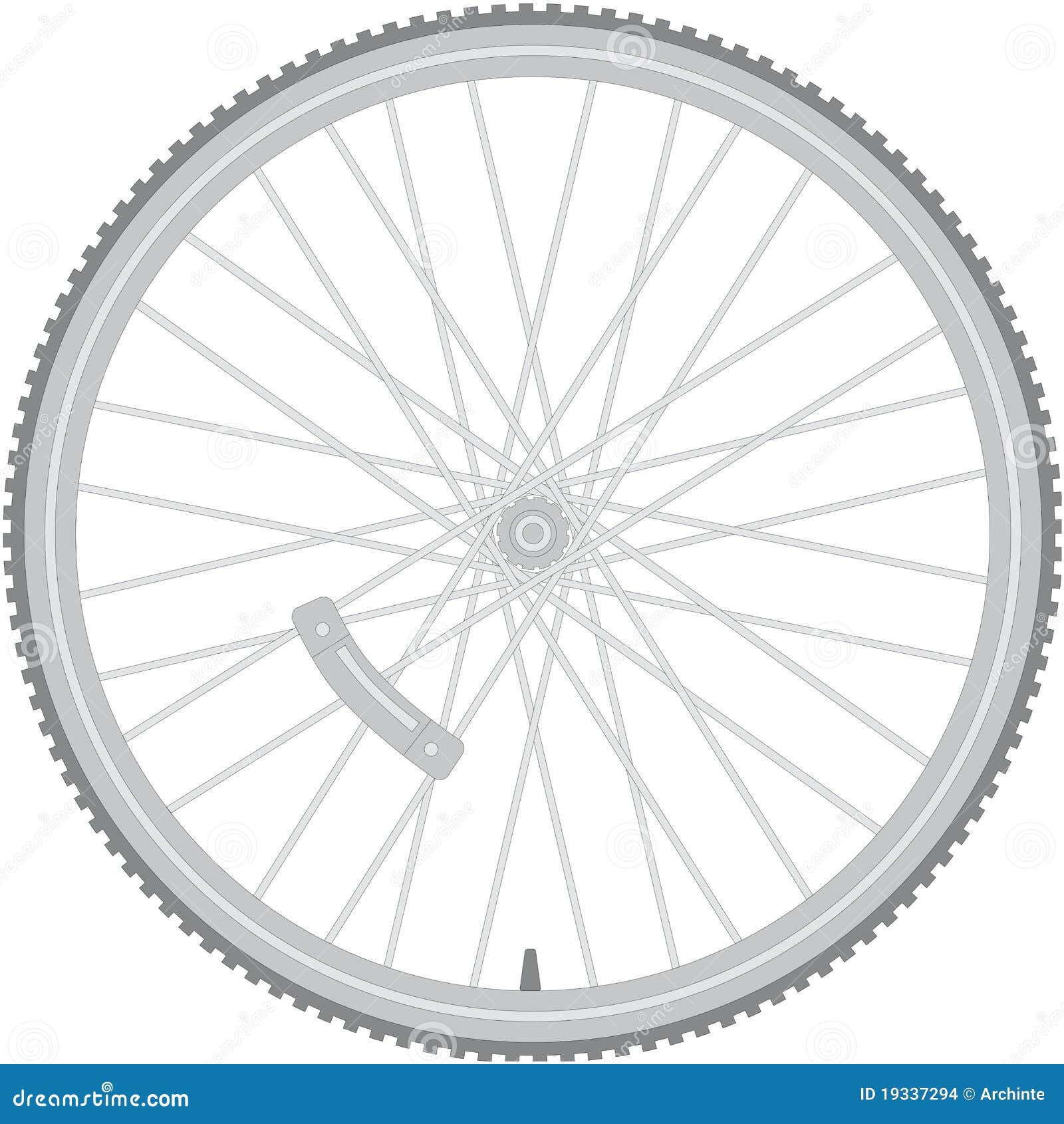 Bicycle Wheel stock vector. Illustration of front, circle 19337294
