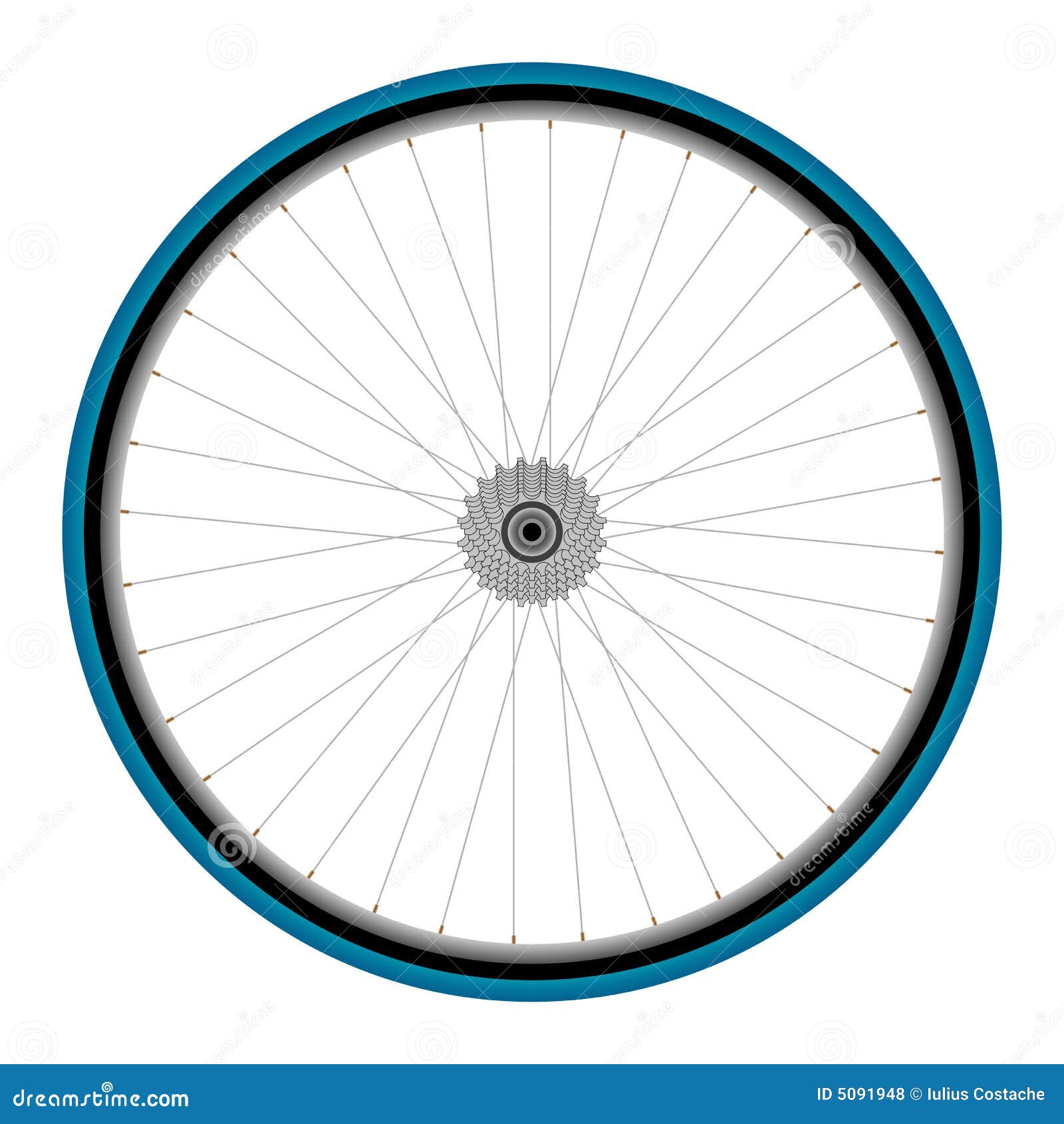 Bicycle Wheel Vector Illustration 5091948