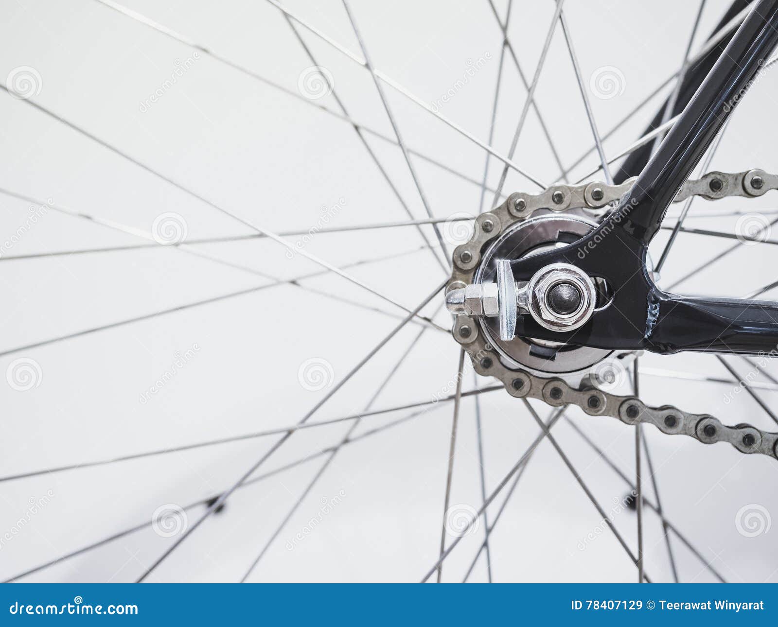 Bicycle Wheel Spoke and Chain Details Stock Image Image of bike