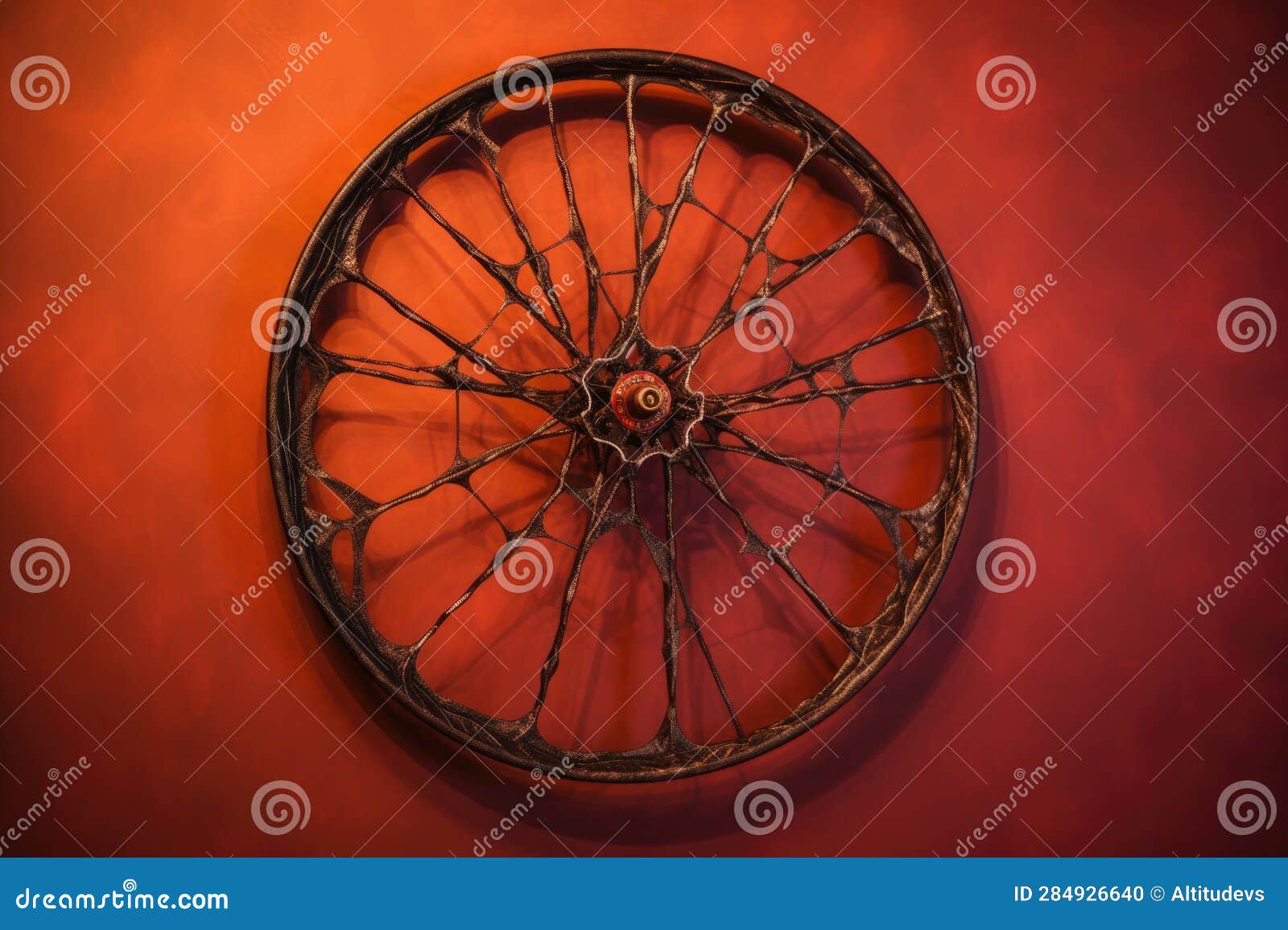 Bicycle Wheel with Spokes and Rim Detail Stock Photo Image of