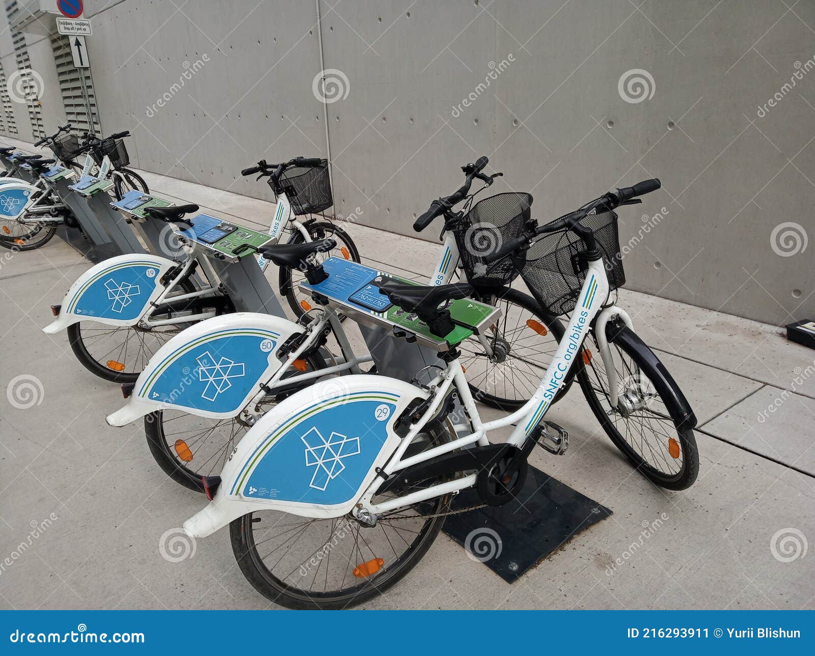 Bicycles for rent editorial photo. Image of cycling 216293911