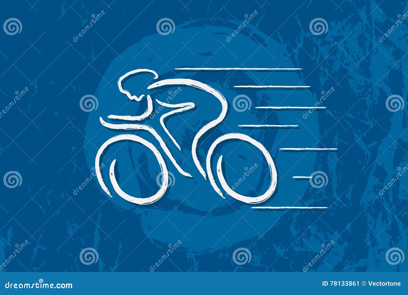 Bicyclette Symbole Graphique à Traits Linéaire Illustration de Vecteur