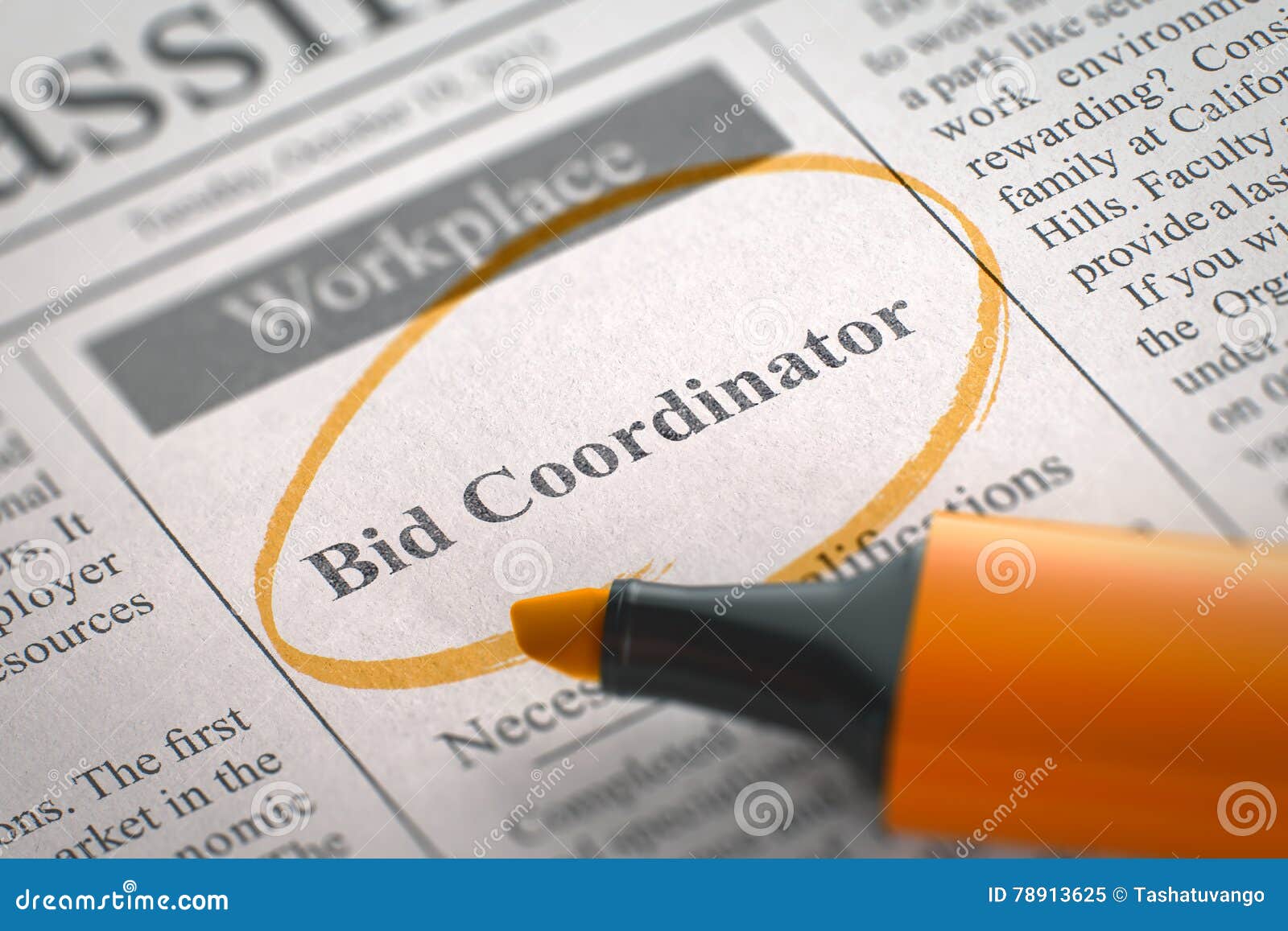 Job Vacancy. 3D. Stock Image - of hiring, coordinator: 78913625