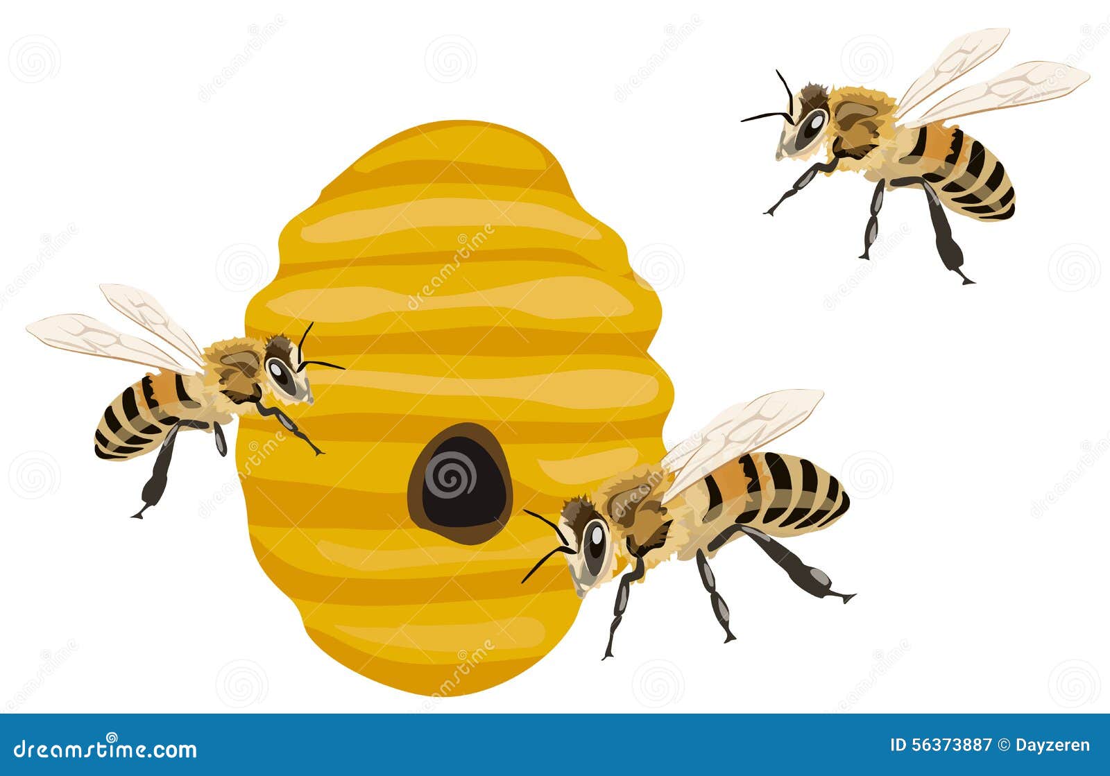 Bienen Bienenstock Hintergrund Stock Illustrationen Vektoren Kliparts 2 5 Stock Illustrationen