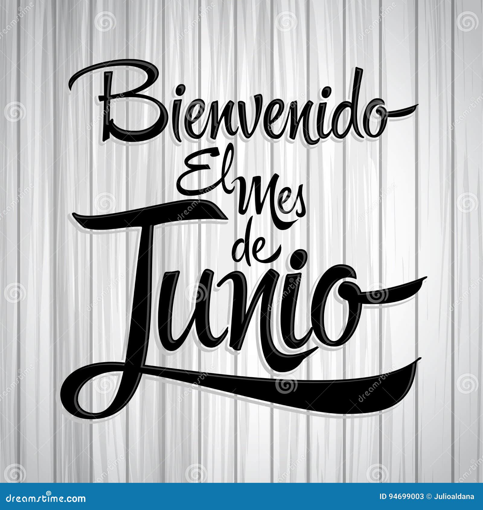 bienvenido el mes de junio - welcome june spanish text