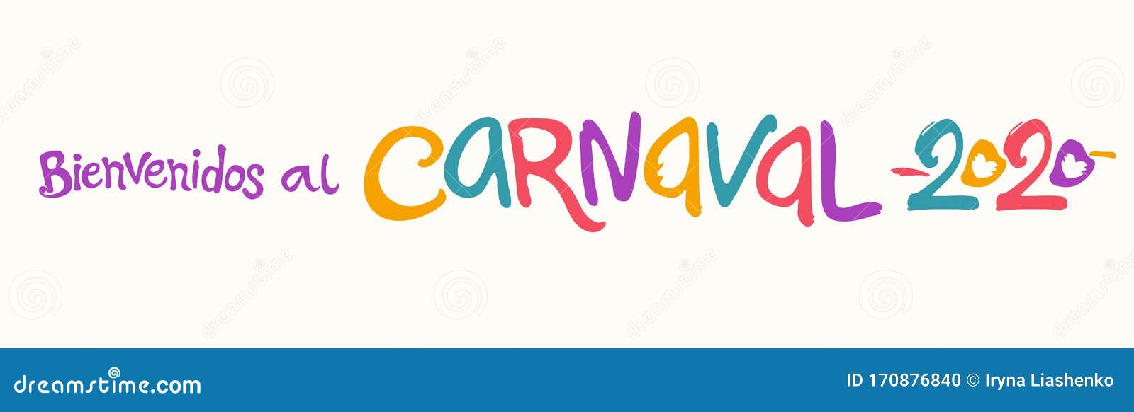 Vetores de Bienvenido Al Carnaval Logotipo Em Espanhol Traduzido