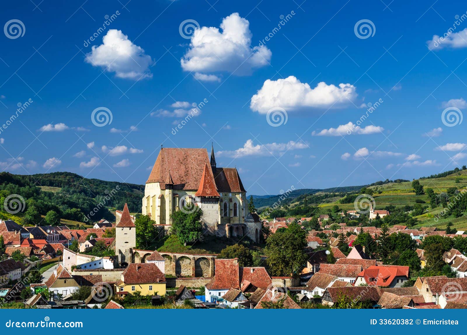 biertan village in transylvania, romania