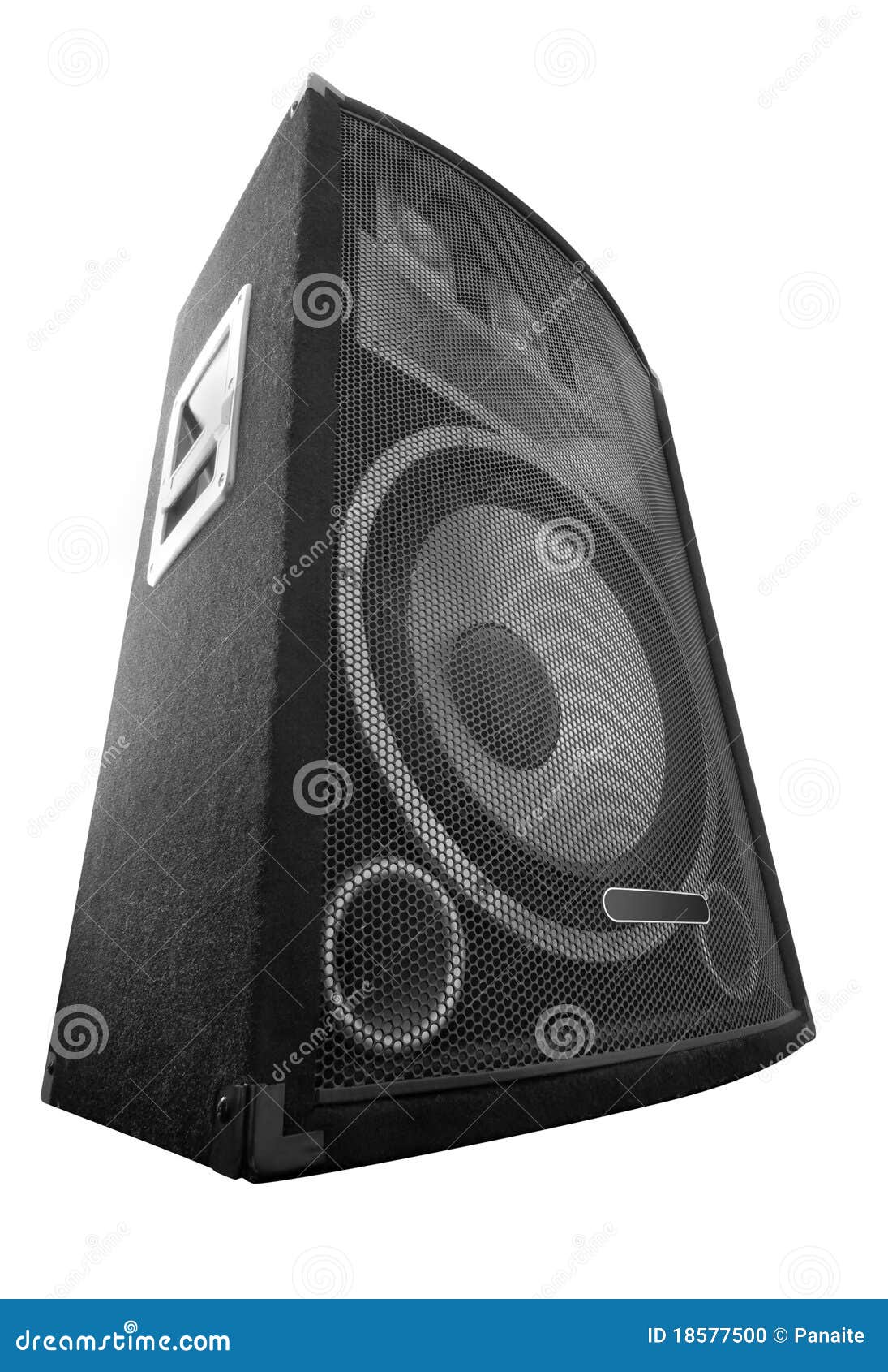 Big audio speaker stock photo. Image of distorted, system 18577500