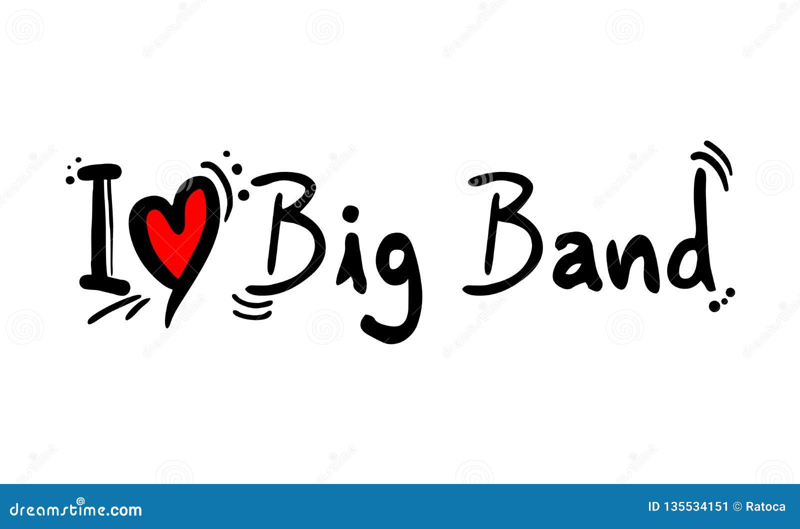 Big Band music style stock vector. Illustration of love 135534151